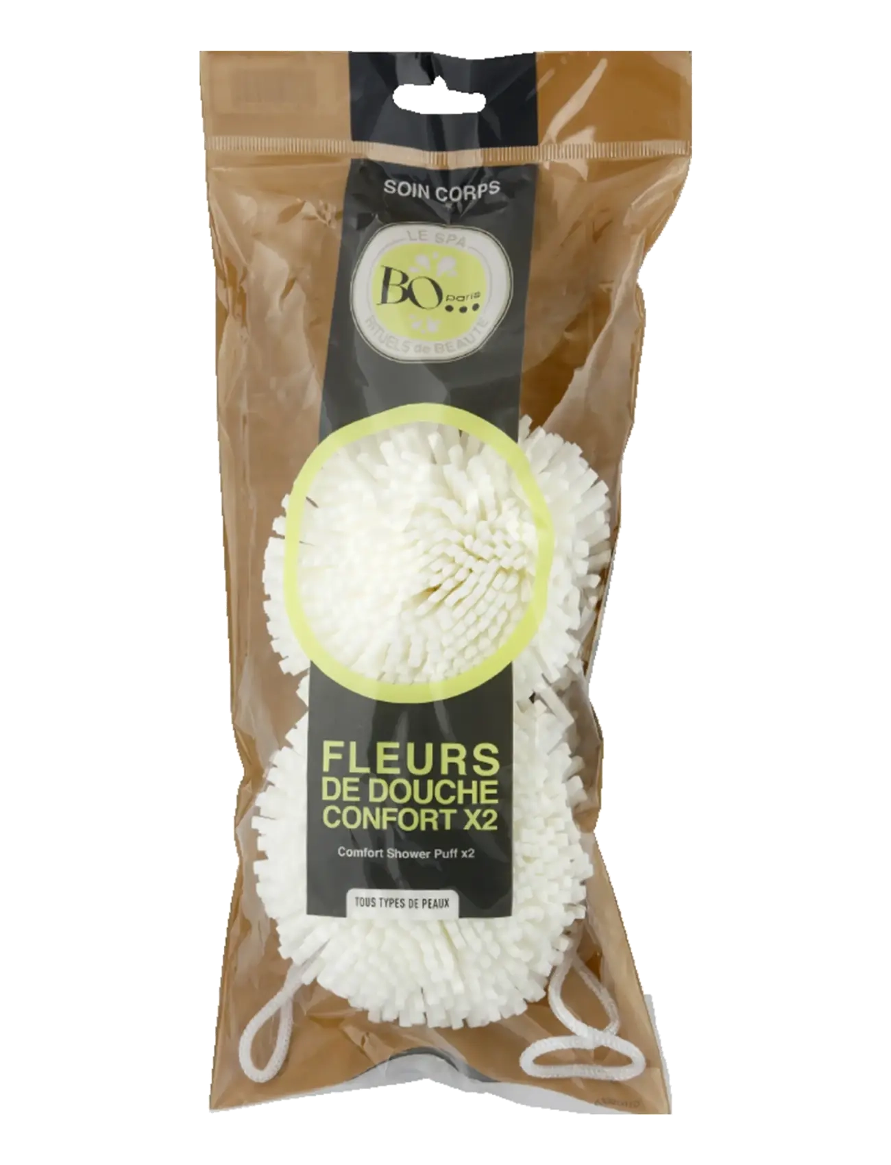  BO Paris Comfort Shower Puff x2 - Hudvårdstillbehör - CLEAR / undefined