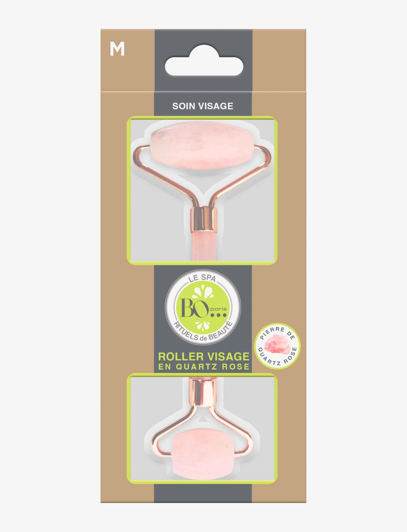 BO Paris Face Roller Quartz Rose, 1 pcs, Nude, Ansigt > Gua Sha Og Ansigtsruller, Dame