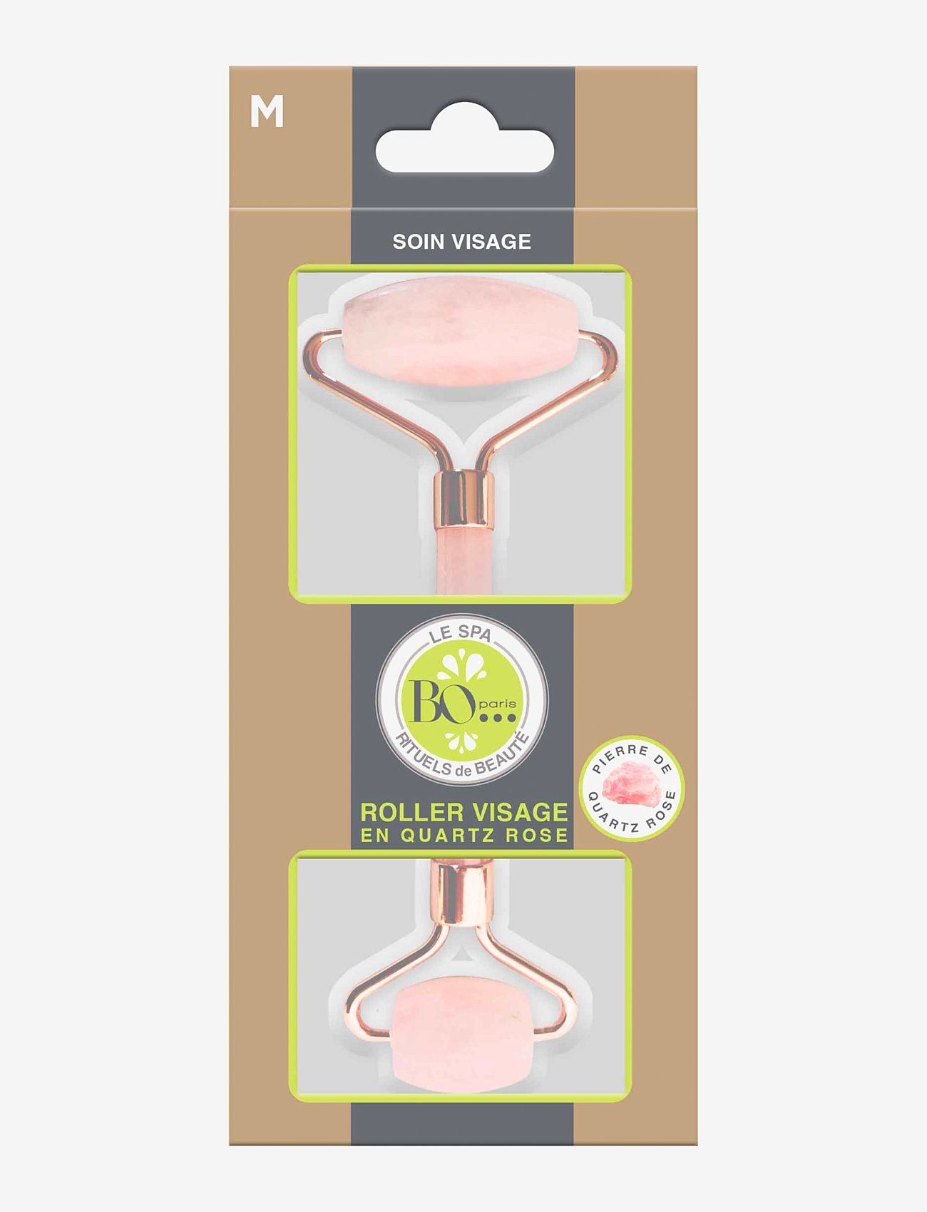  BO Paris - Face roller quartz rose - gua sha & jade rollers - clear - 0