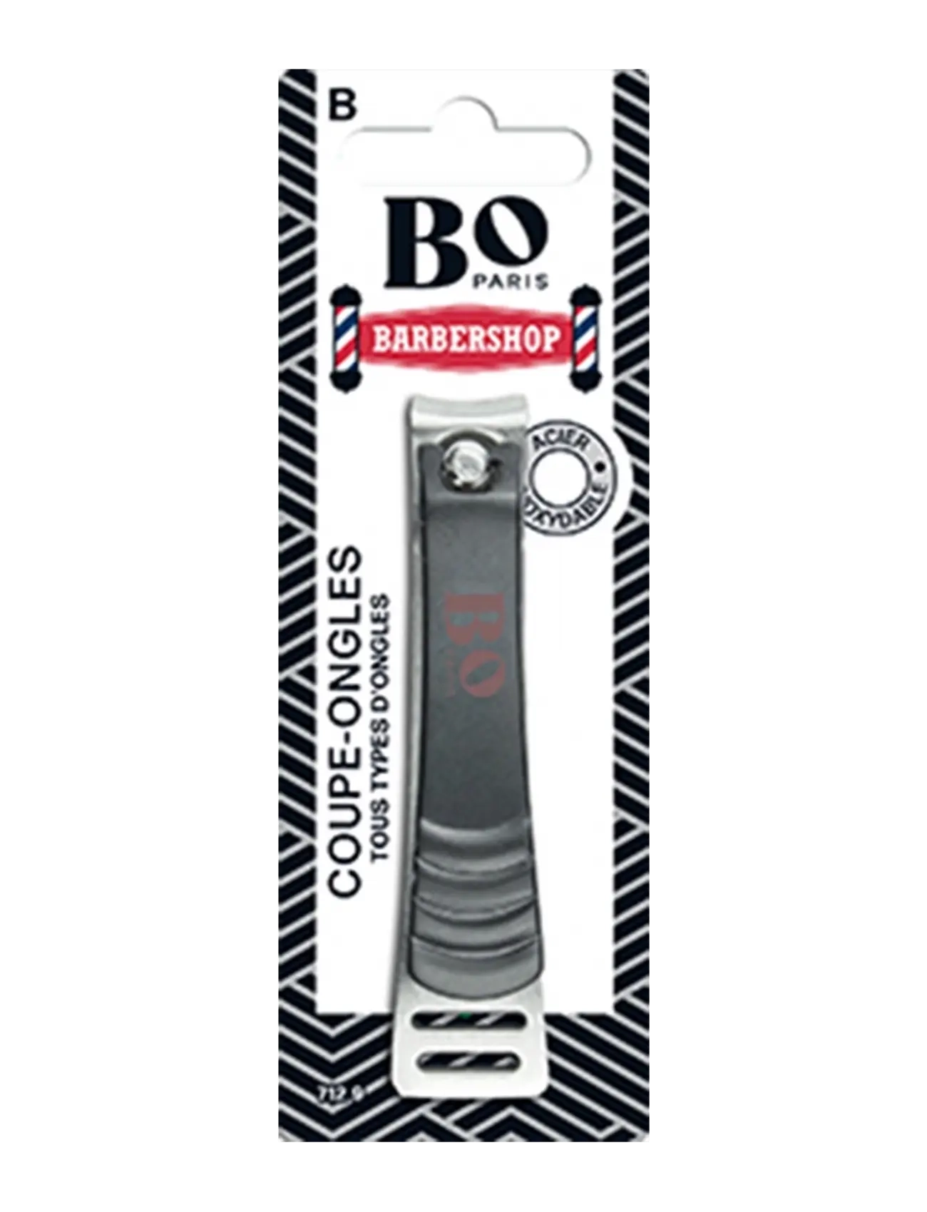 BO Paris Nail Clippers Men, One Size, Black, Negle > Værktøj, Dame