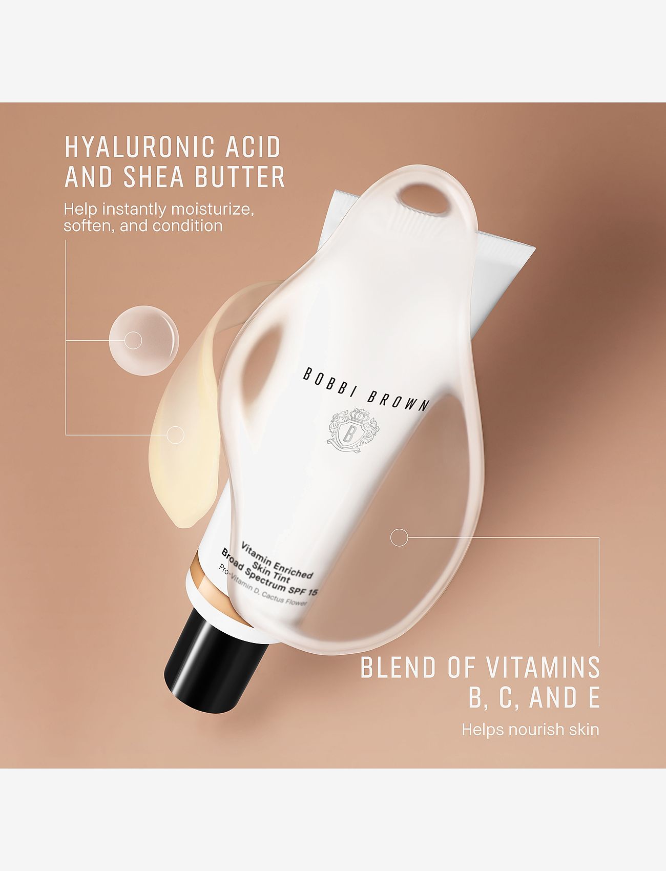 Bobbi Brown - Vitamin Enriched Skin Tint SPF15 - smink - medium 1 - 2