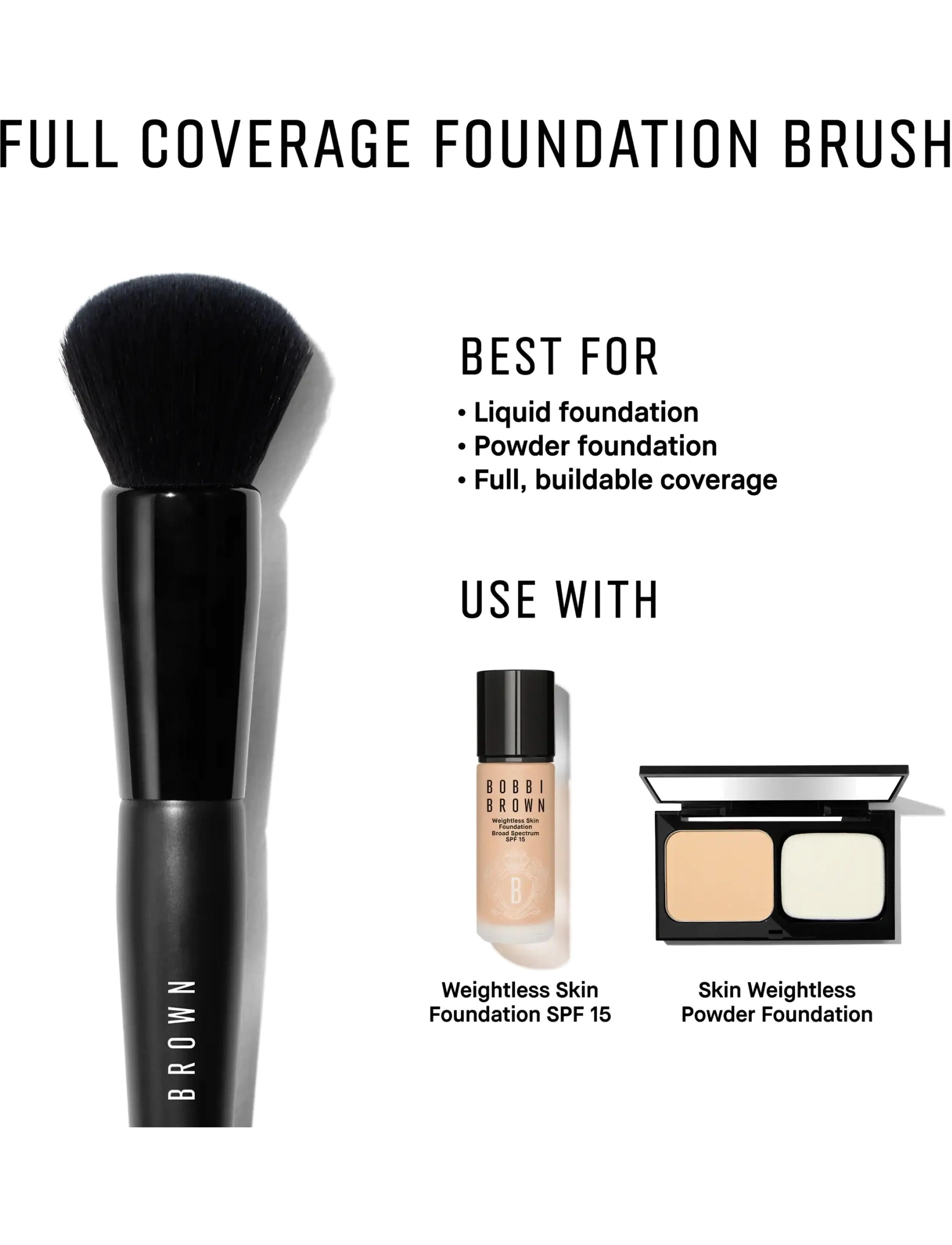 Bobbi Brown Full Coverage Foundation Brush sminkverktyg dam – bild 2