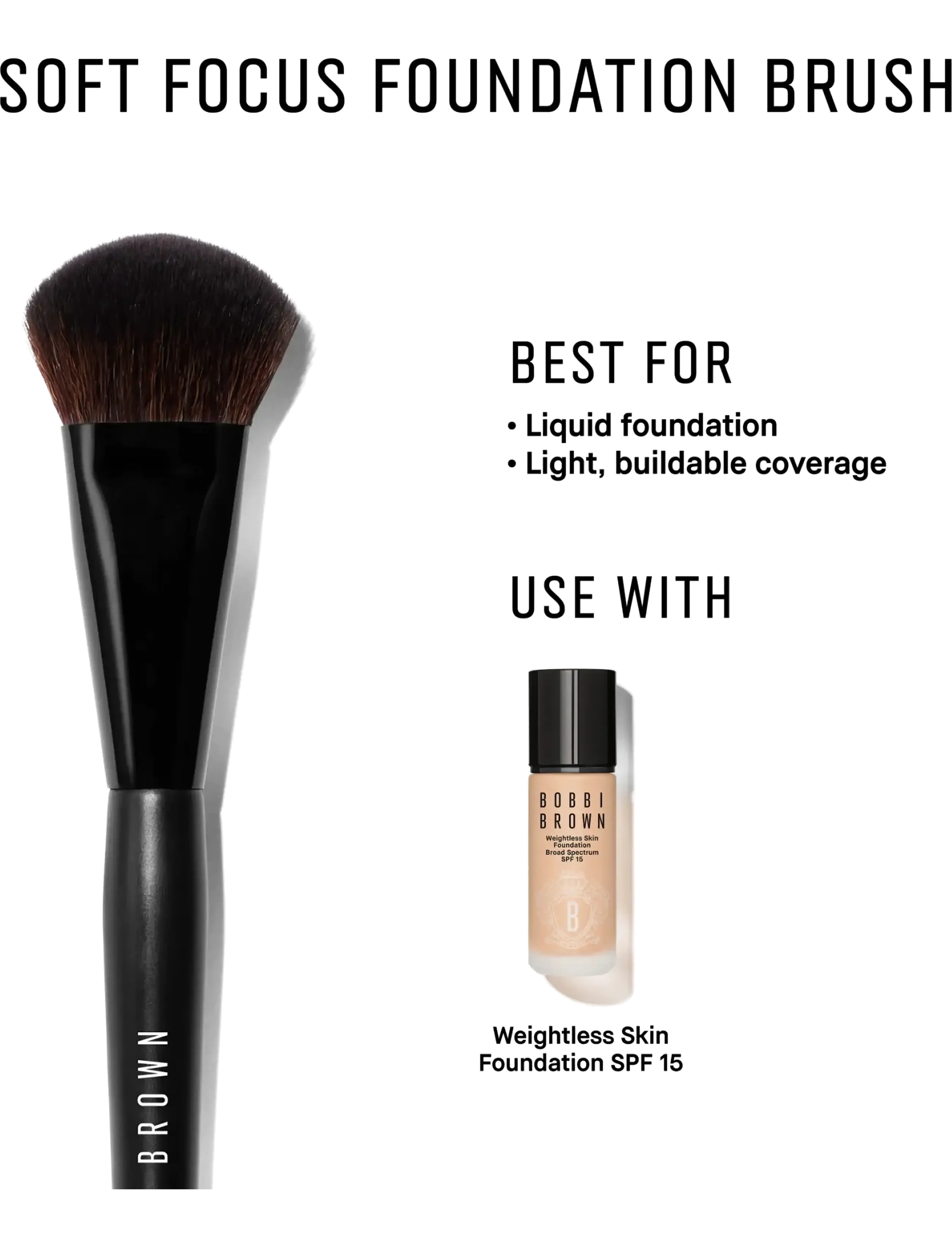 Bobbi Brown - Soft Focus Foundation Brush - makeup - no color - 1