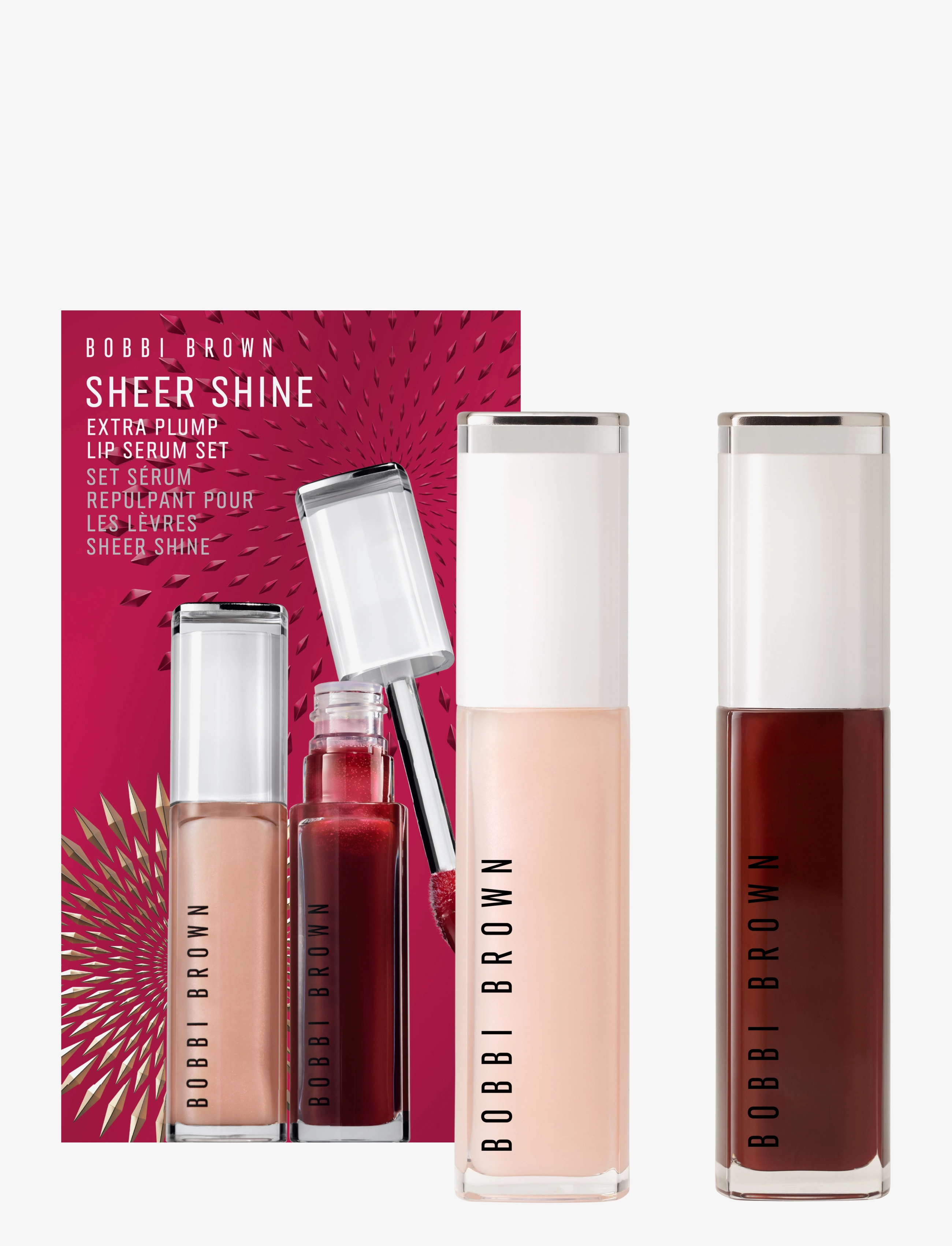 Bobbi Brown Sheer Shine Extra Plump Lip Serum Set, Makeup Sæt, Nude, Str: ONE SIZE