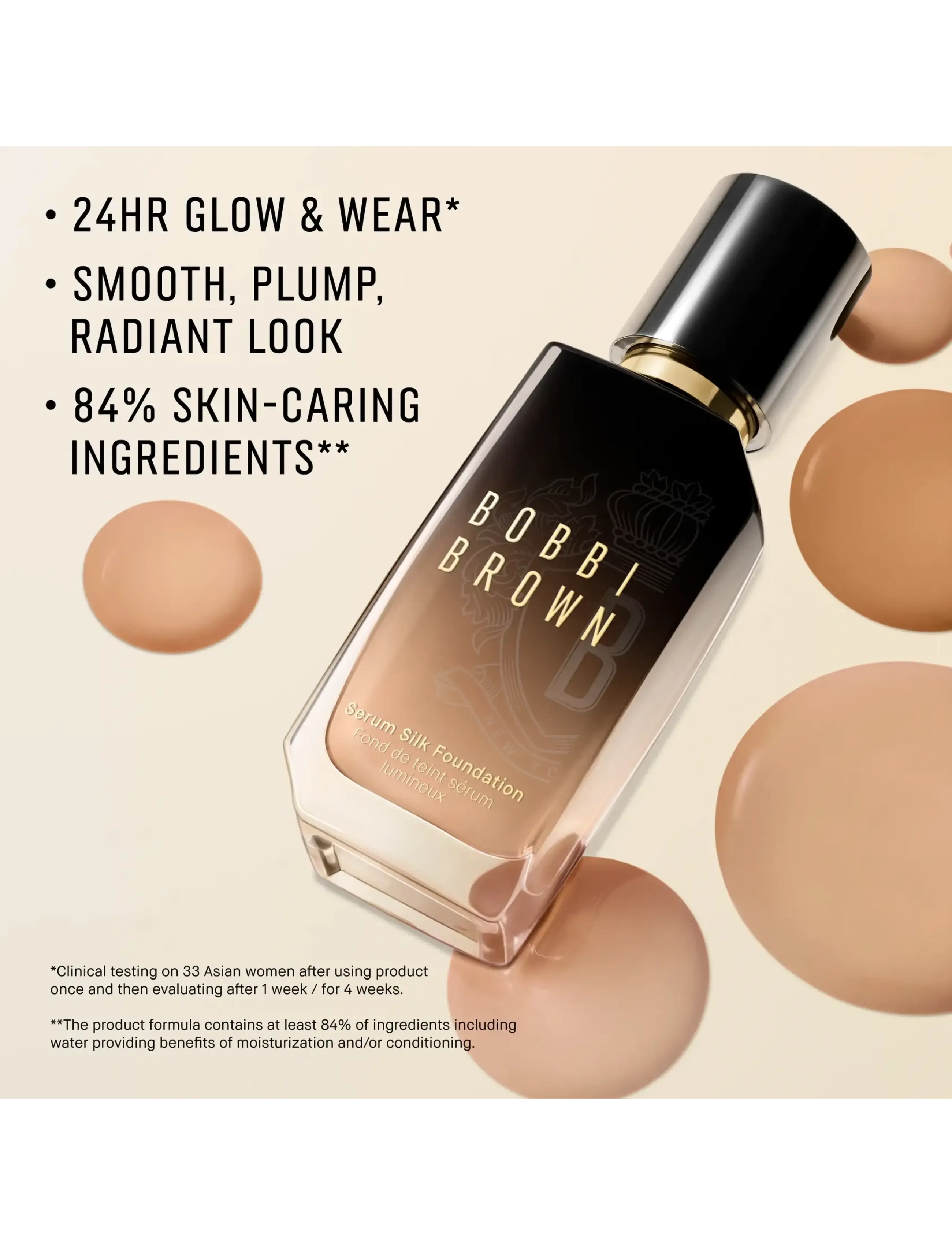 Bobbi Brown - Serum Silk Foundation - smink - chestnut - 3