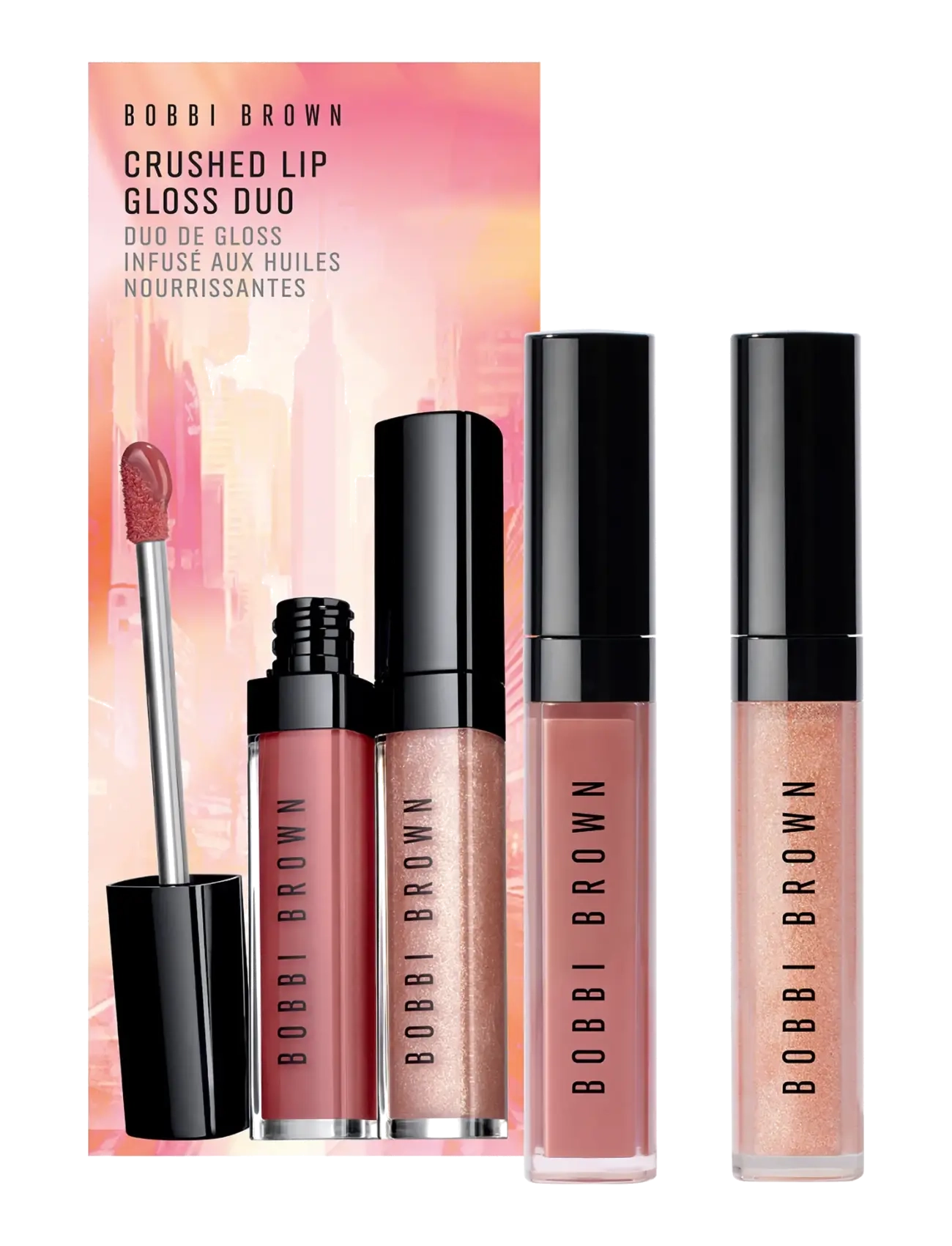 Bobbi Brown Crushed Lip Gloss Duo - Över 500 kr - BARE SPARKLE / FORCE OF NATURE / gold