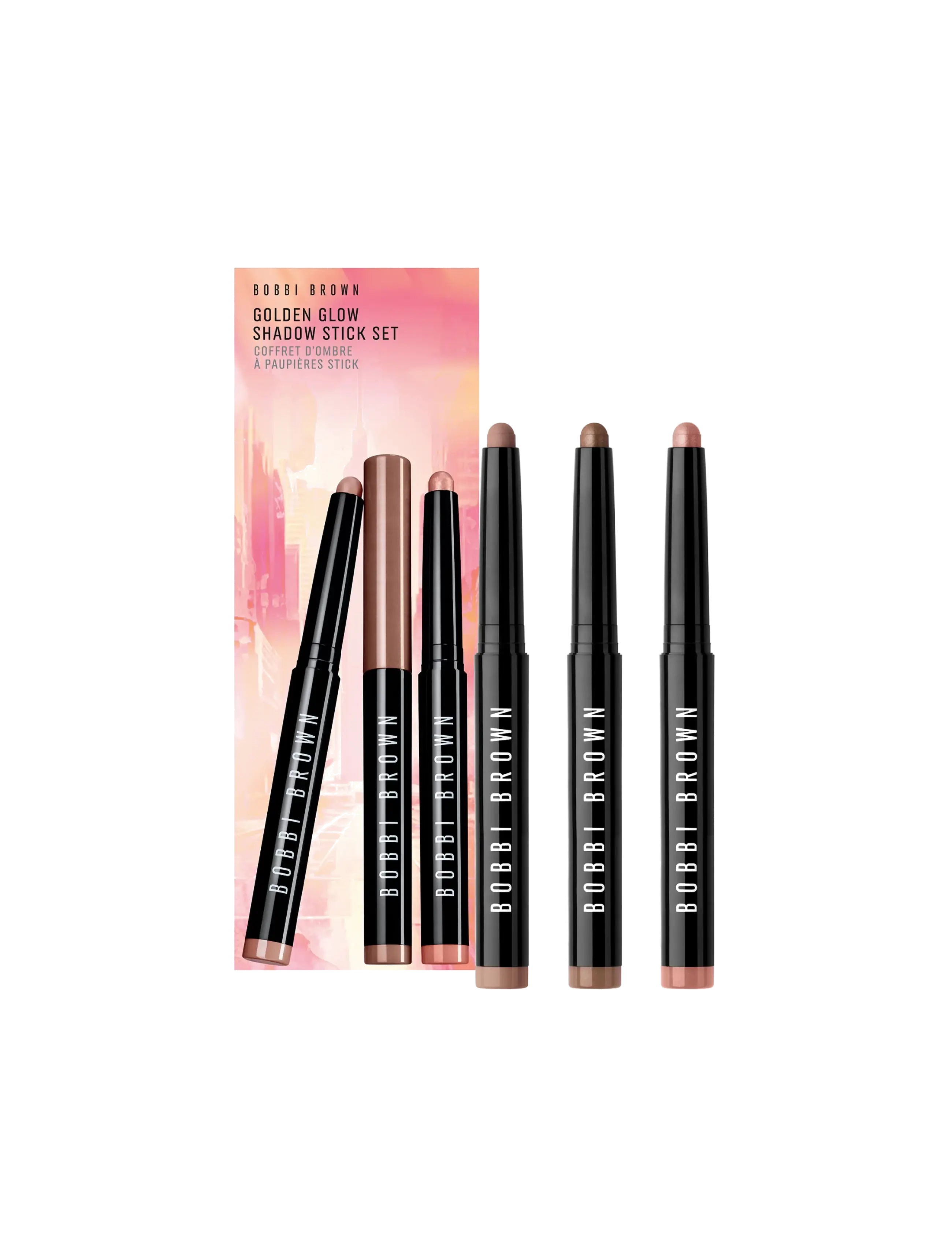 Bobbi Brown Long Wear Cream Shadow Stick Trio - Alla hjärtans dag - BLUSHING PEACH / GOLDEN BRONZE / TAUPE / multi