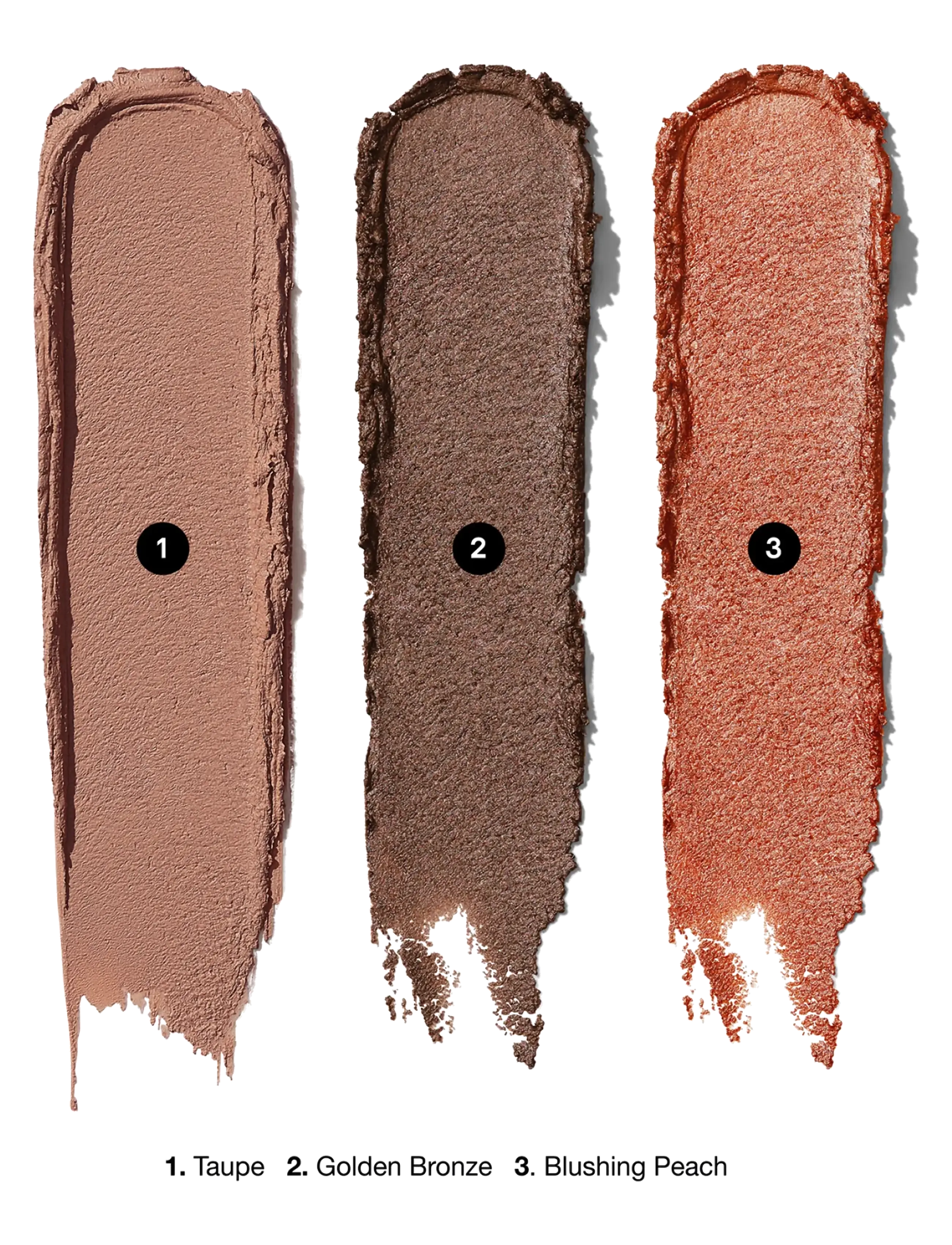 Bobbi Brown - Long Wear Cream Shadow Stick Trio - gåvoset - blushing peach / golden bronze / taupe - 1
