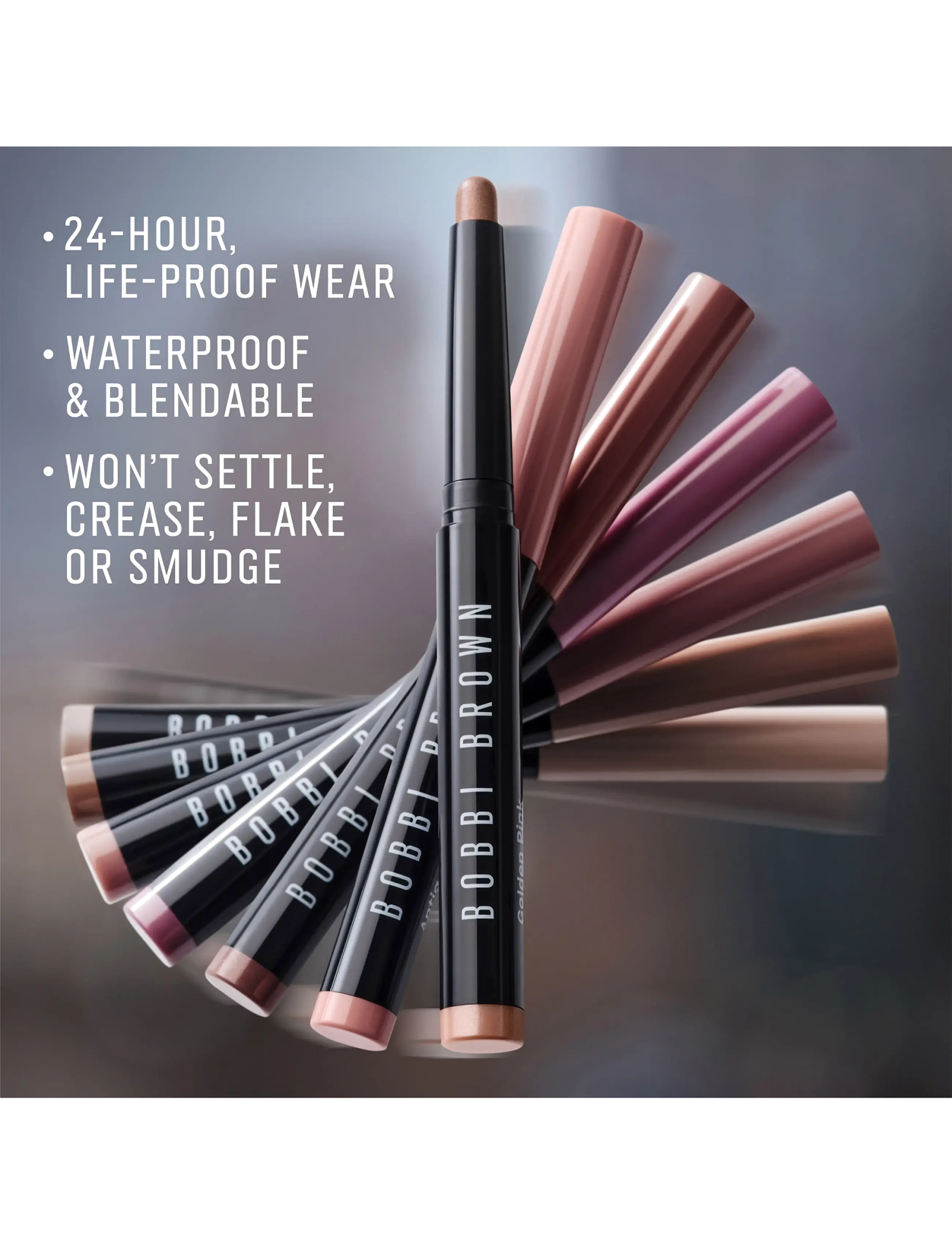 Bobbi Brown - Long Wear Cream Shadow Stick Trio - gåvoset - blushing peach / golden bronze / taupe - 2