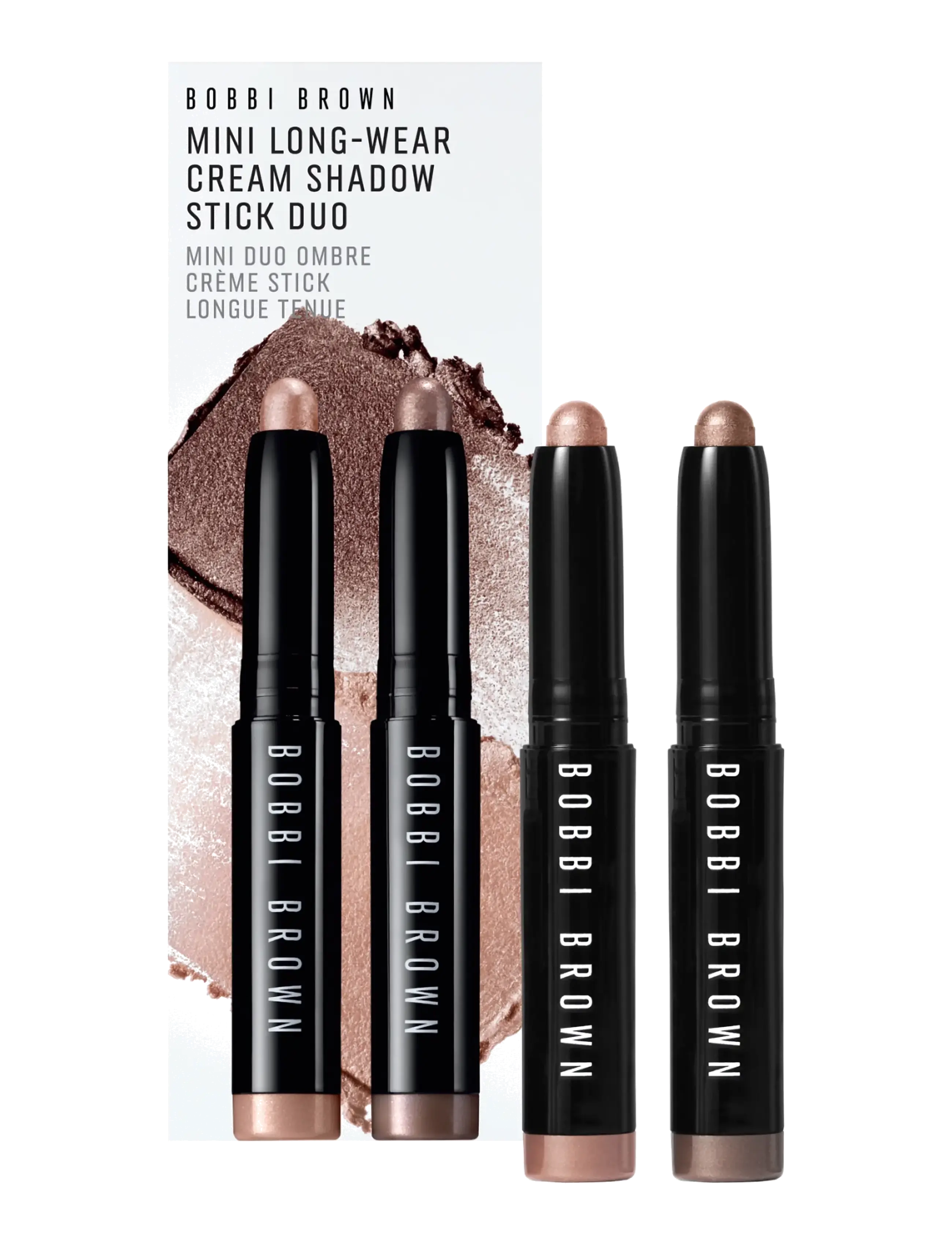 Bobbi Brown Mini Long-Wear Cream Shadow Stick Duo - Ögon - GOLDEN PINK / SMOKEY TOPAZ / brown