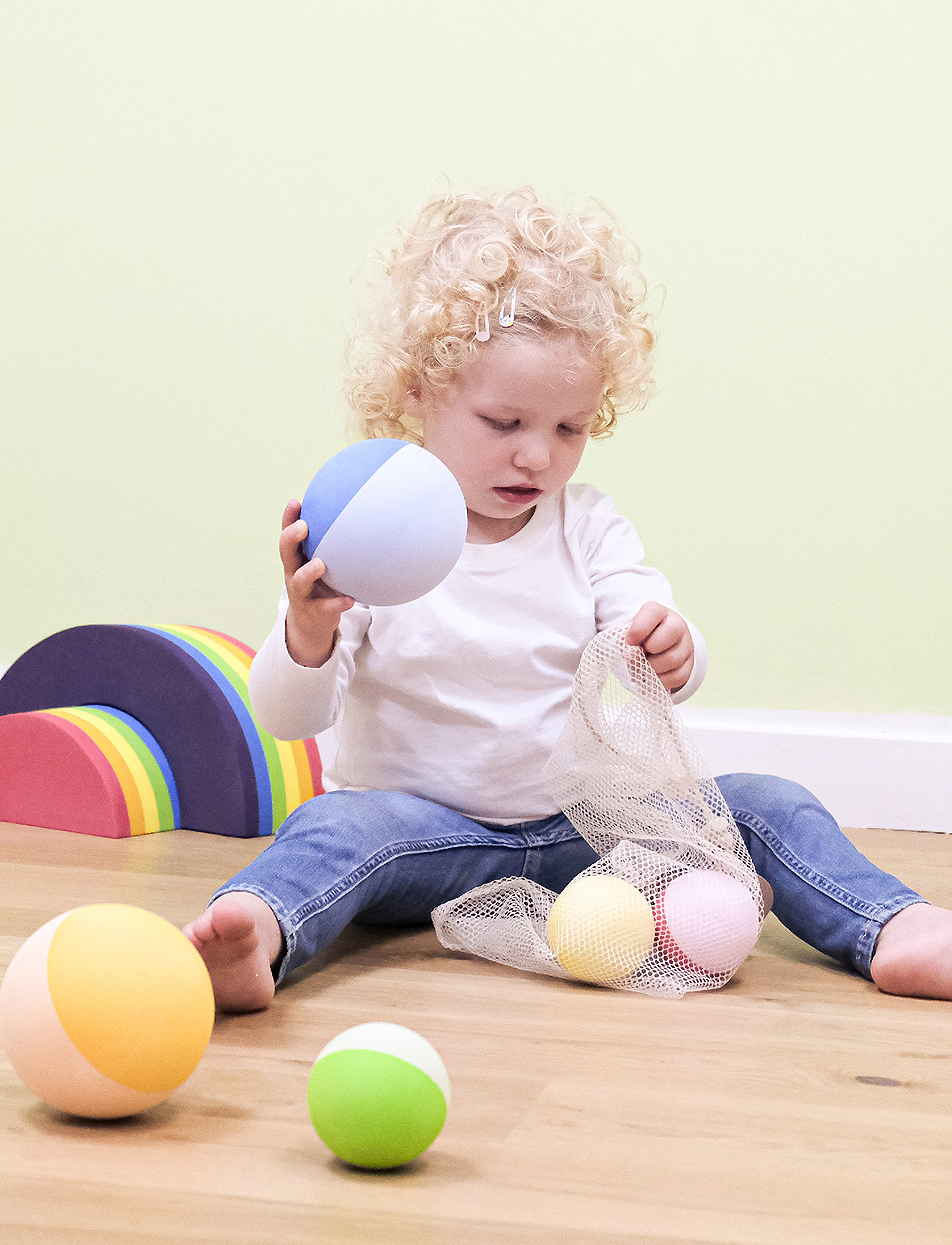 bObles - Foamball - set of 6 - rainbow - 1