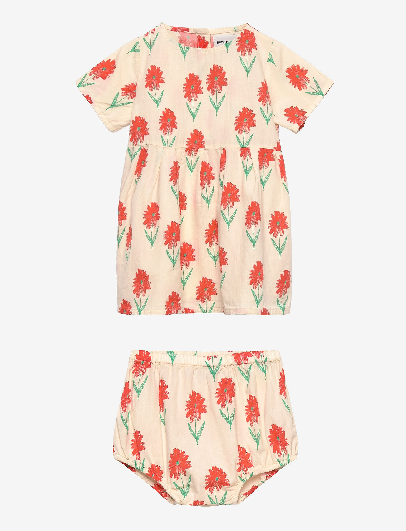Bobo Choses - Petunia all over woven dress pack - offwhite - 0