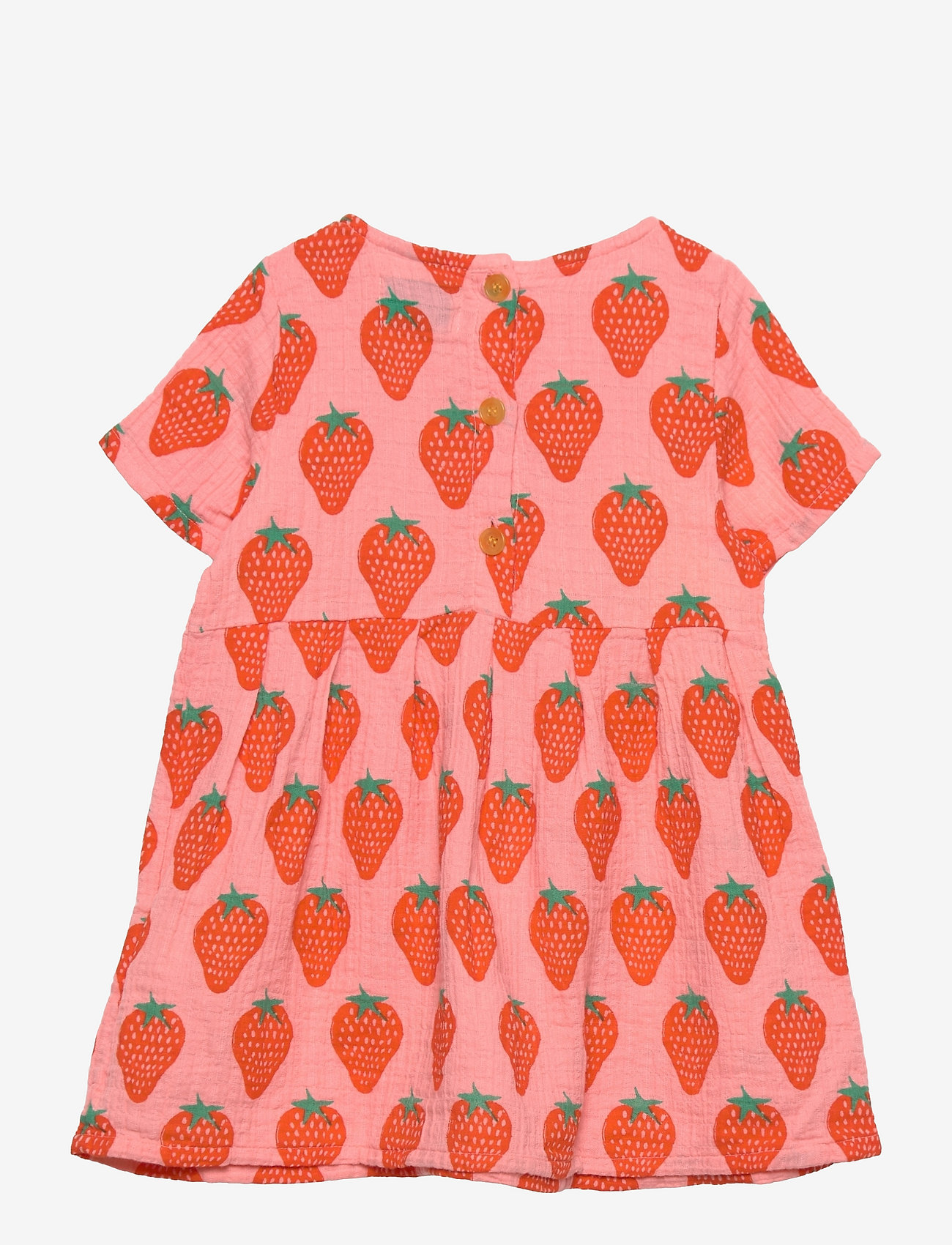 Bobo Choses - Strawberry all over woven dress - pink - 1