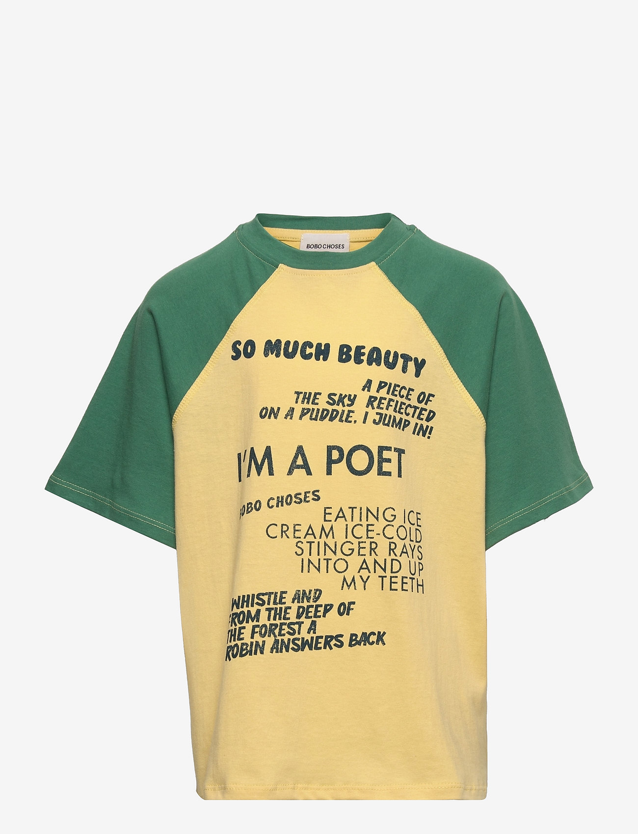 Bobo Choses - Poetry Bobo 3/4 sleeve T-shirt - yellow - 0