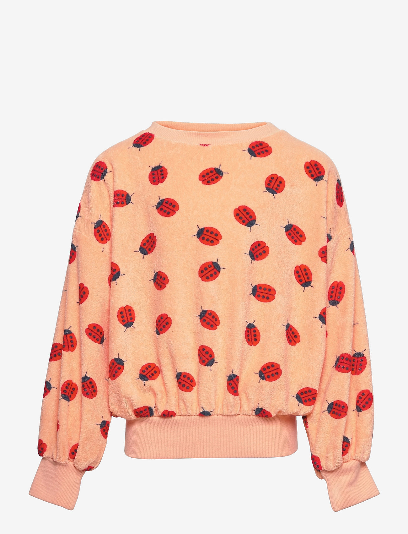 Bobo Choses - Ladybug all over terry sweatshirt - beige - 0