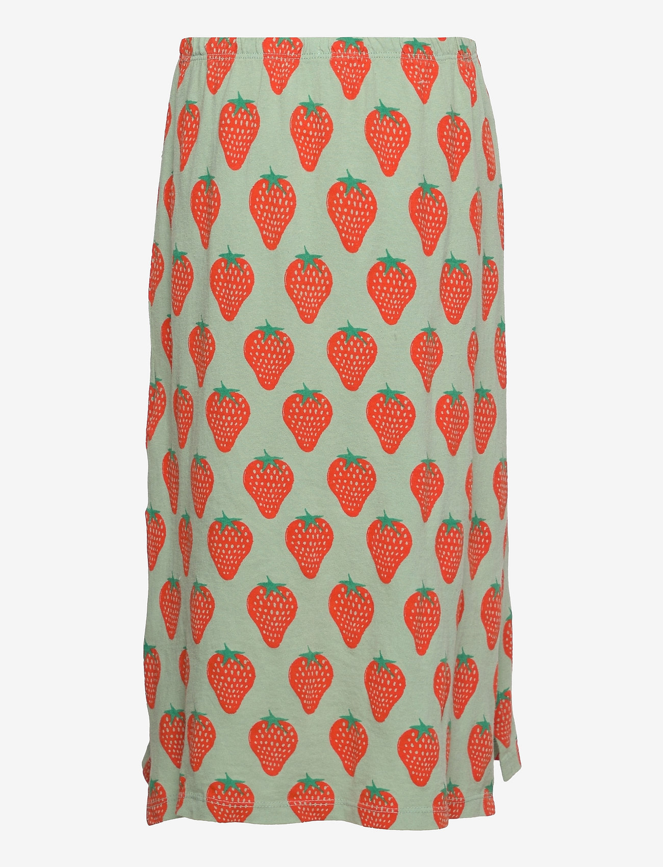 Bobo Choses - Strawberry all over midi skirt - jade green - 1
