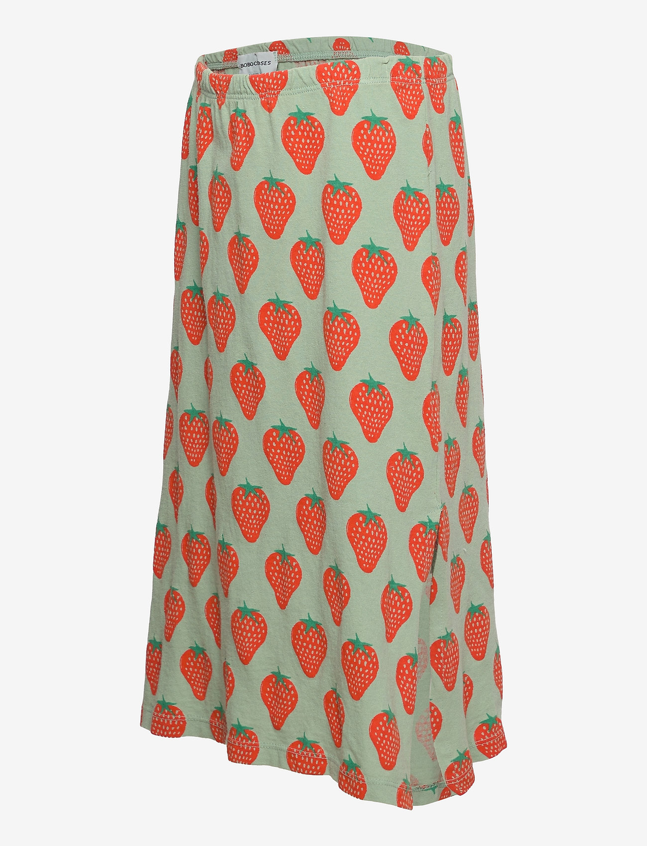 Bobo Choses - Strawberry all over midi skirt - jade green - 2
