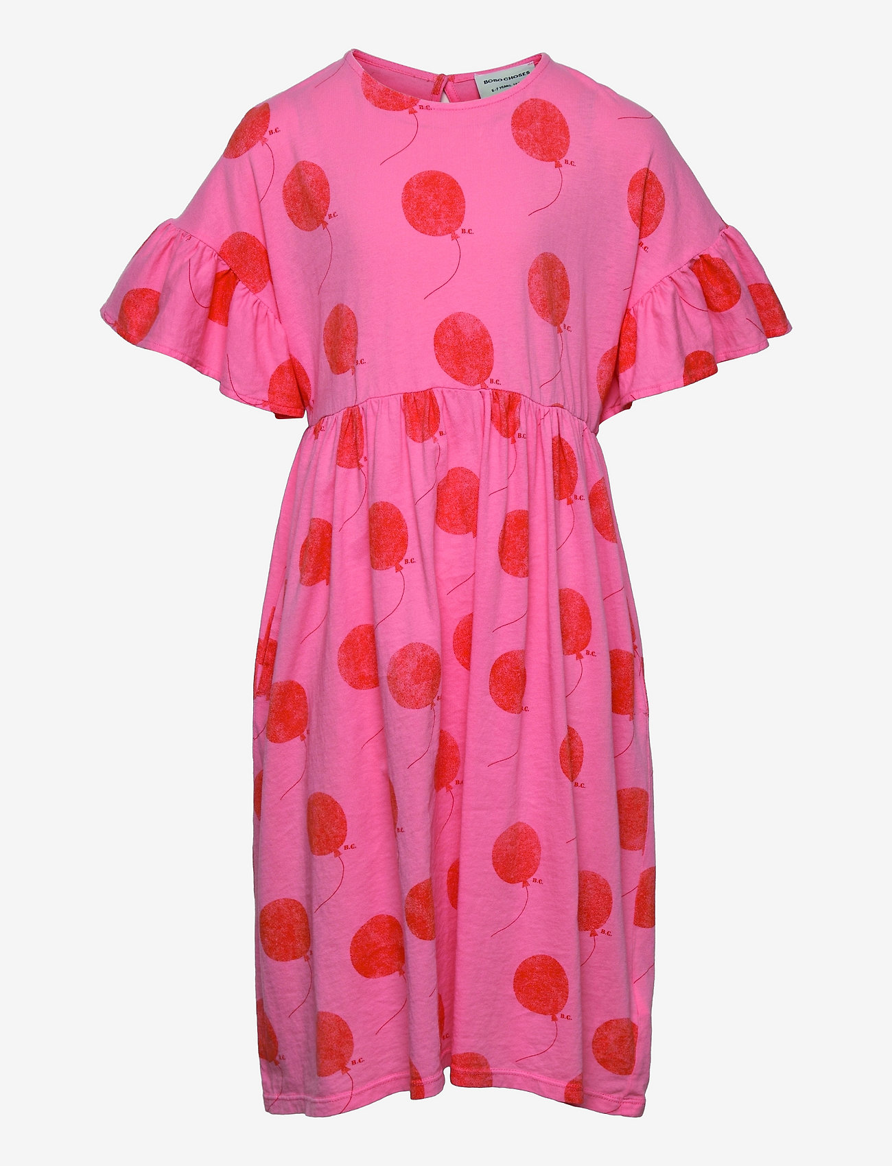Bobo Choses - Balloon all over sleeveless dress - pink - 0