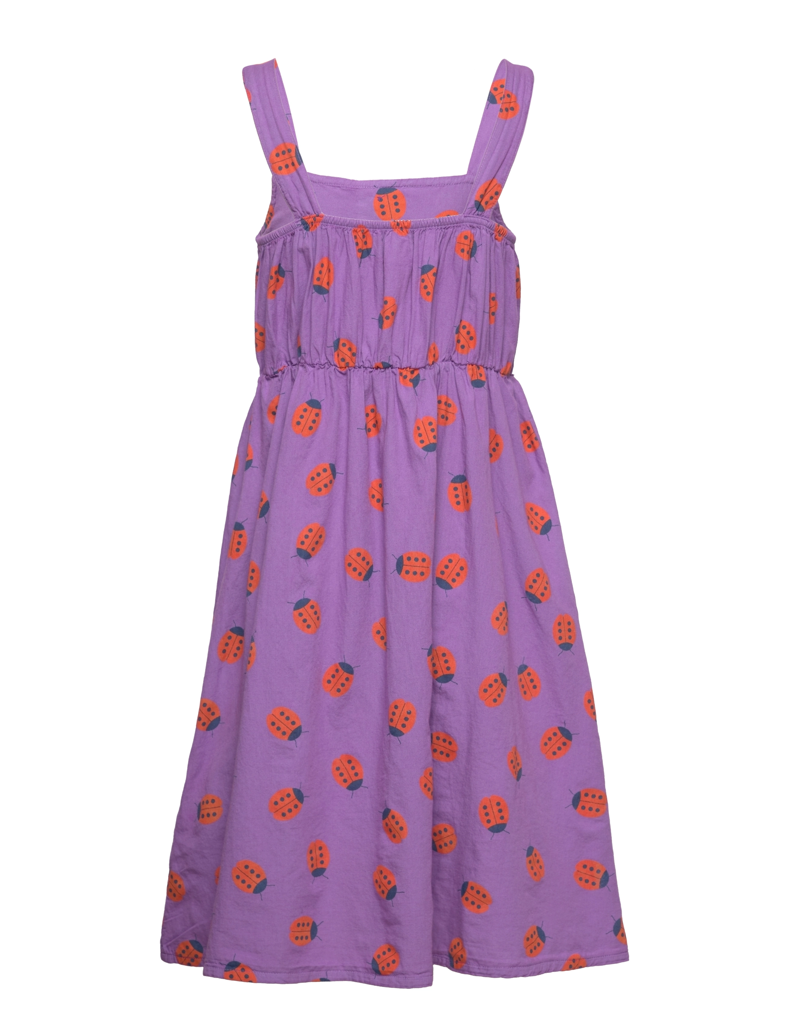Bobo Choses - Ladybug all over woven dress - violet - 1