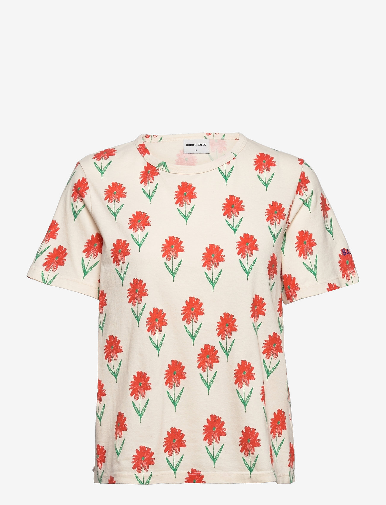 Bobo Choses - Petunia all over T-shirt - offwhite - 0