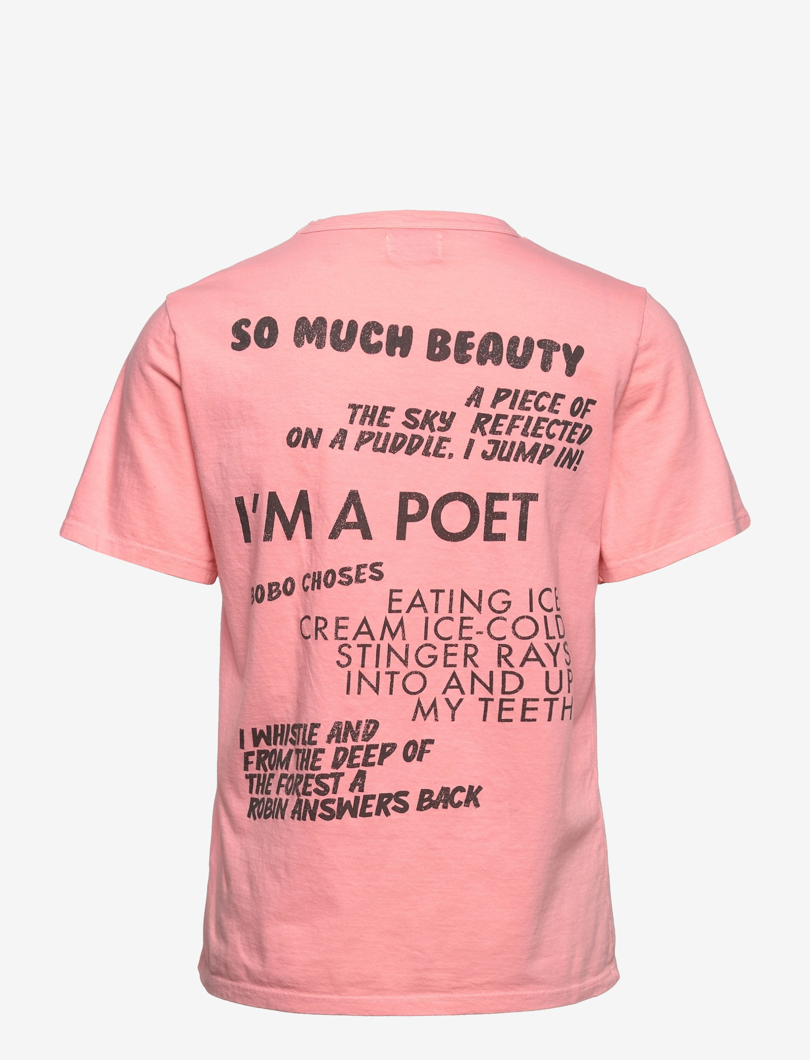 Bobo Choses - I'm a poet T-shirt - pink - 1