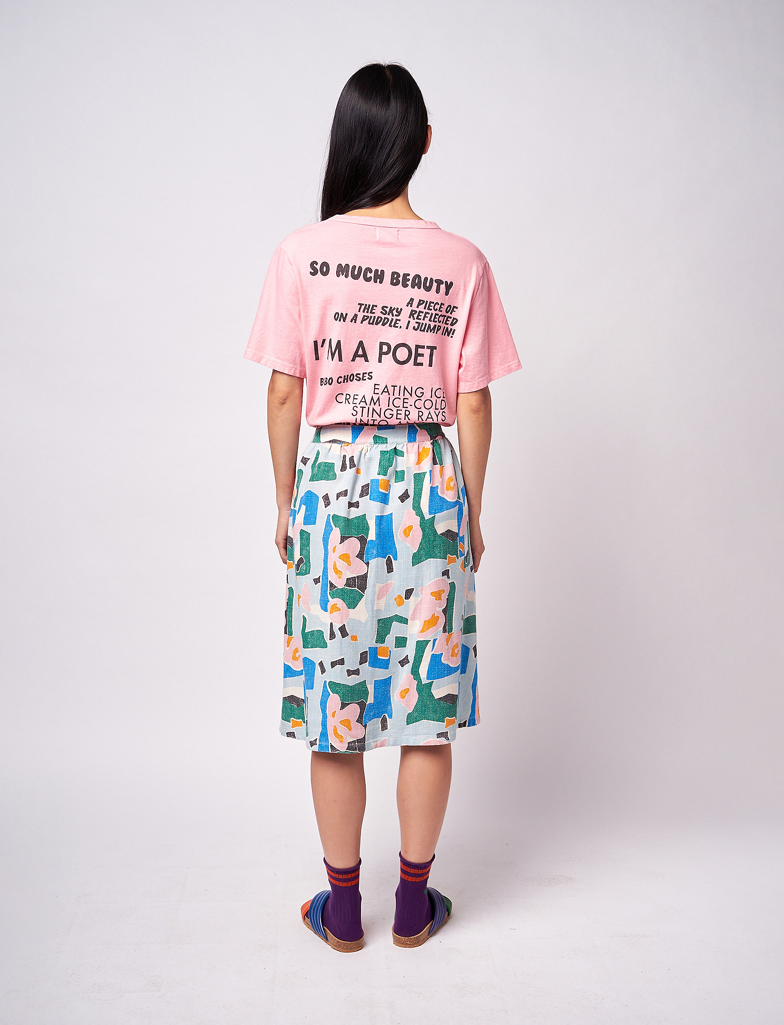 Bobo Choses - I'm a poet T-shirt - pink - 4
