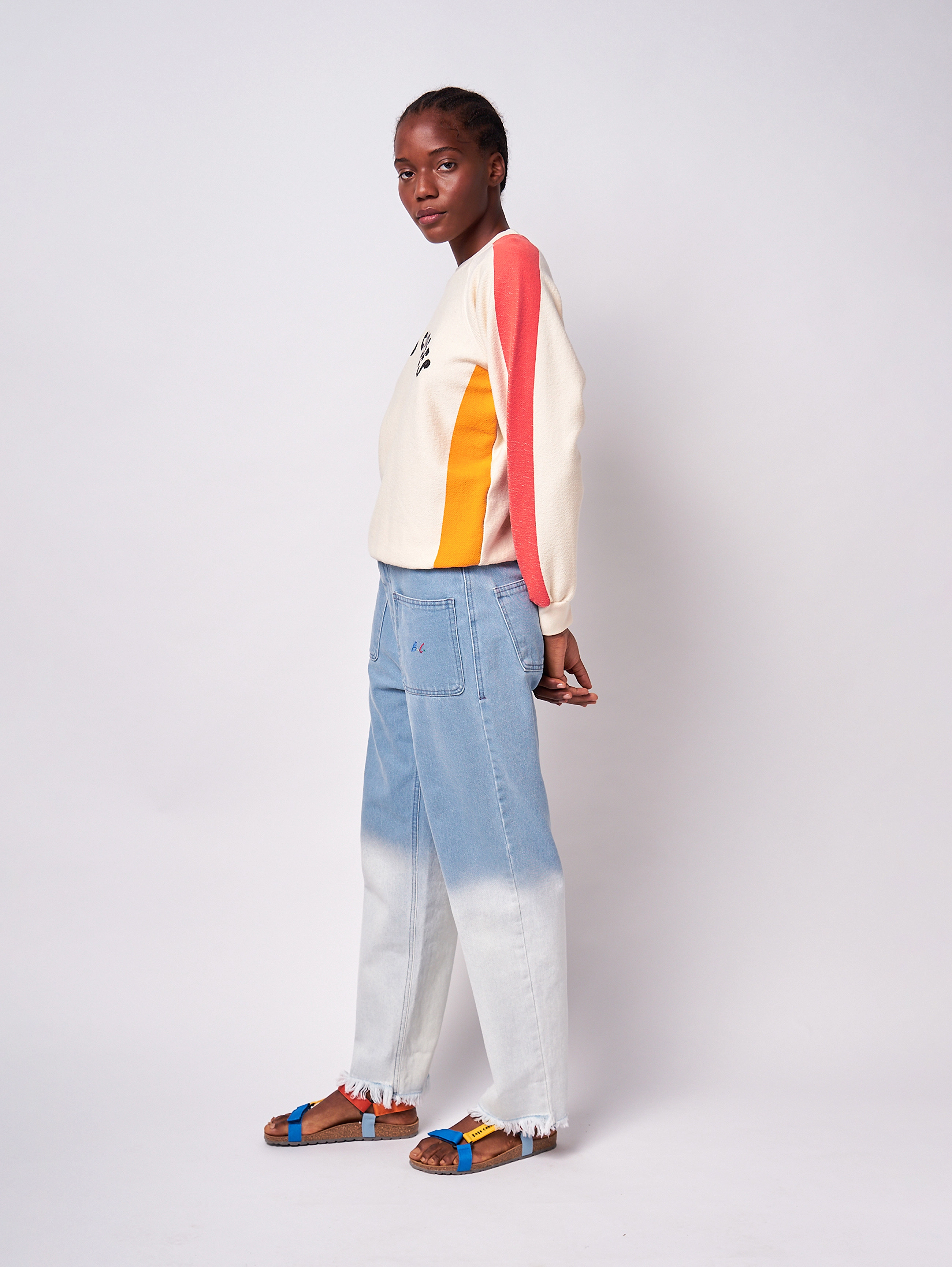 Bobo Choses - Color block sweatshirt - offwhite - 3