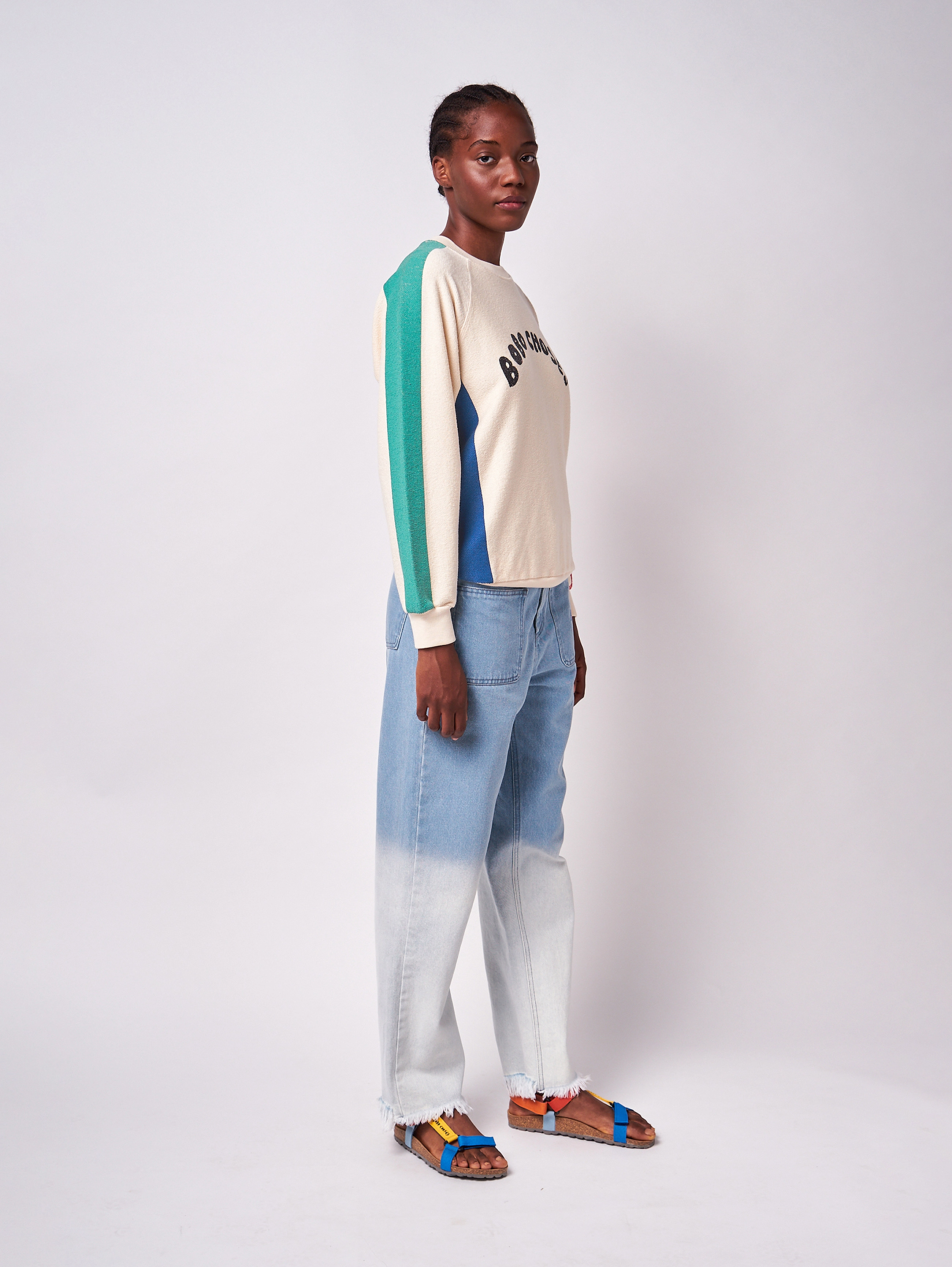 Bobo Choses - Color block sweatshirt - offwhite - 5