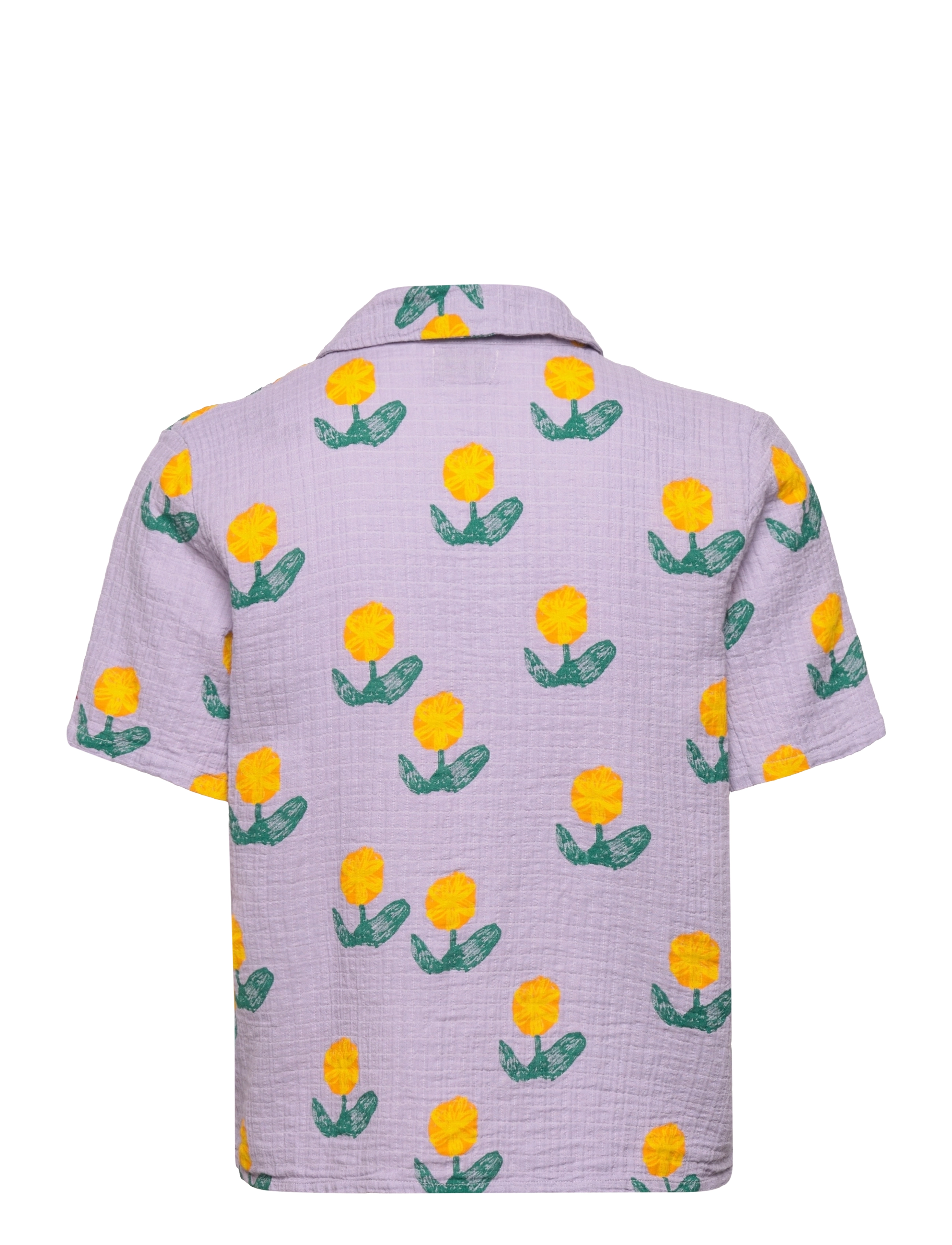 Bobo Choses - Wall flowers AO short sleeve shirt - lavender - 1