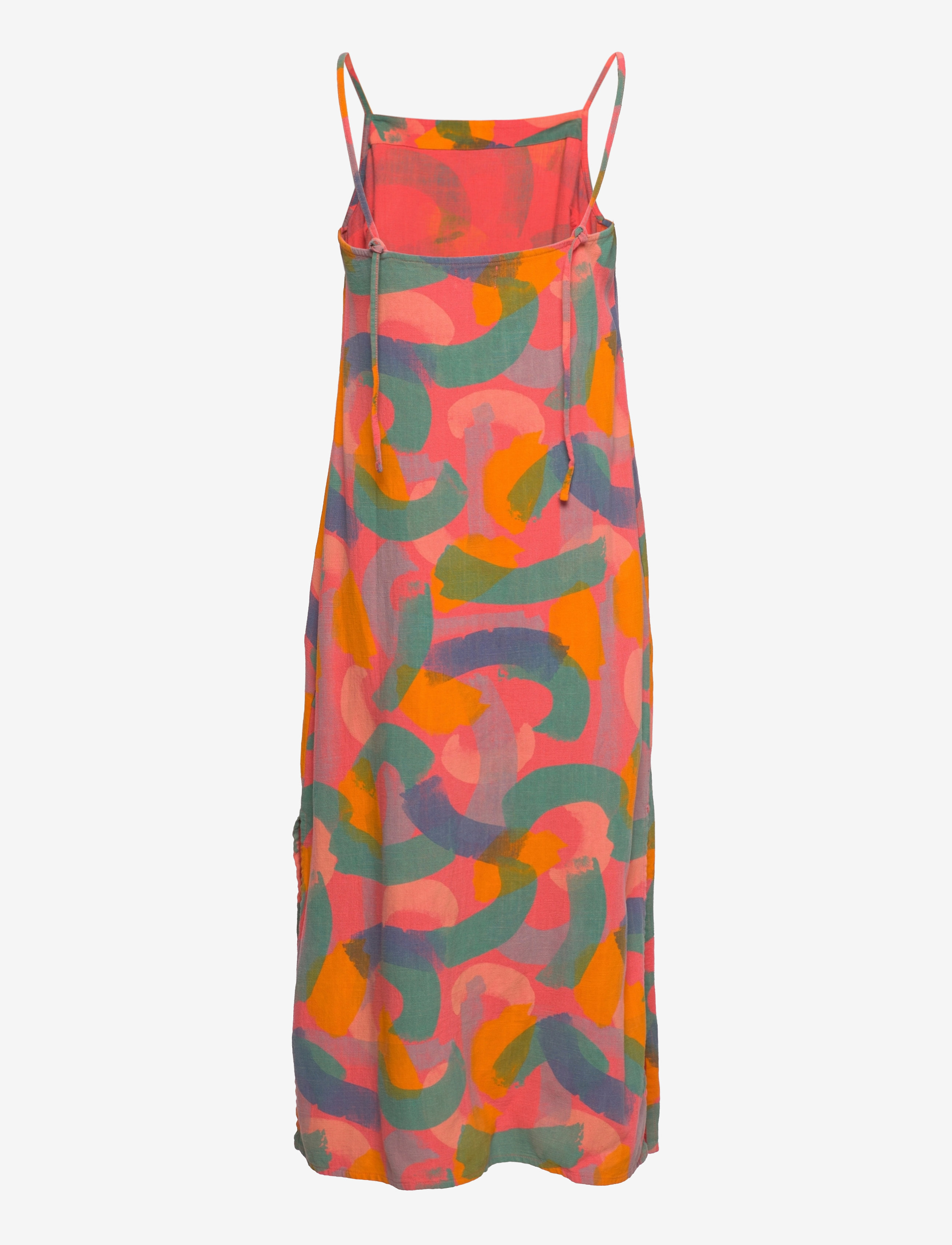 Bobo Choses - Brushstrokes strap straight dress - red - 1