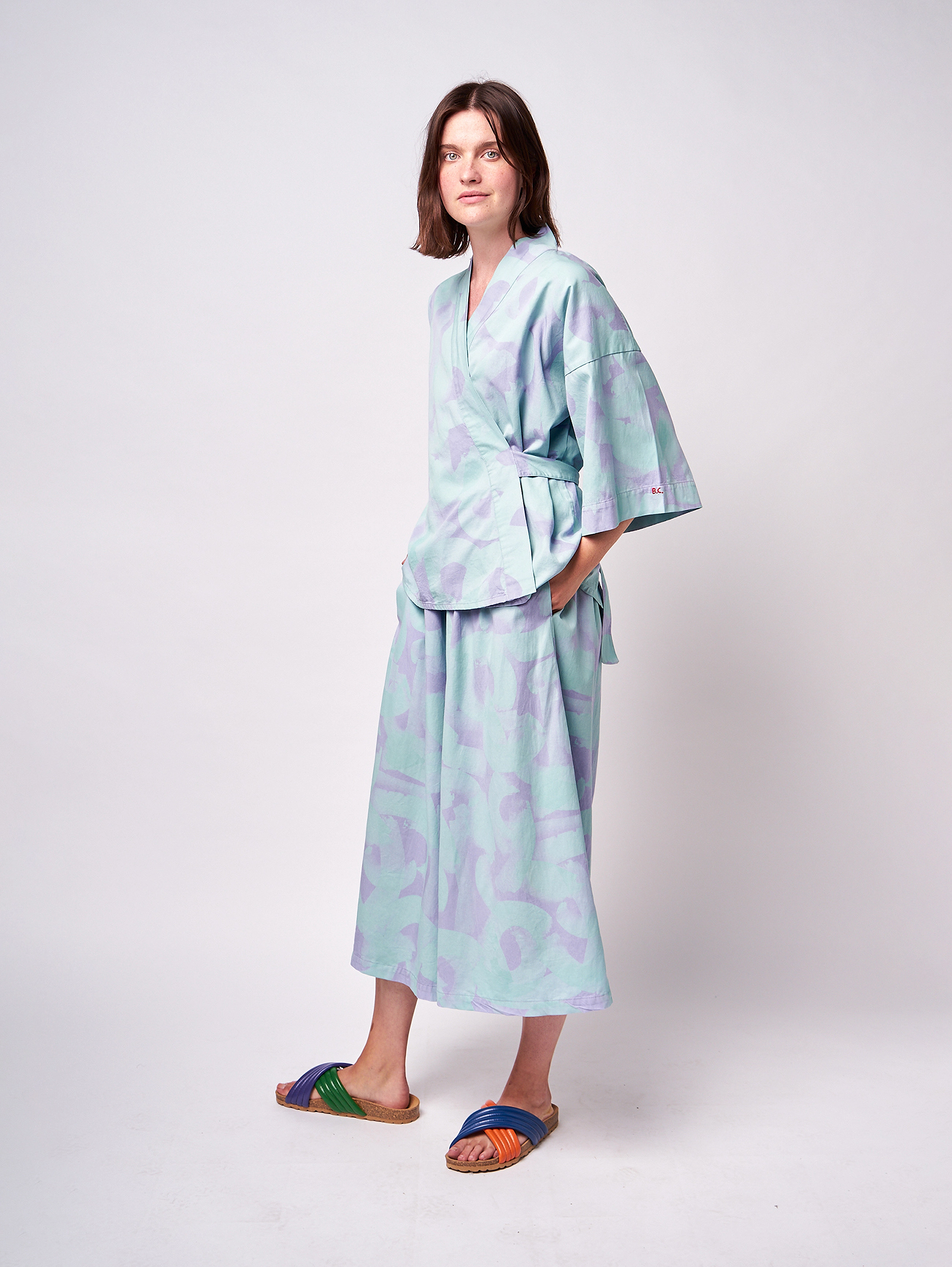 Bobo Choses - Brushstrokes printed culotte - lavender - 3
