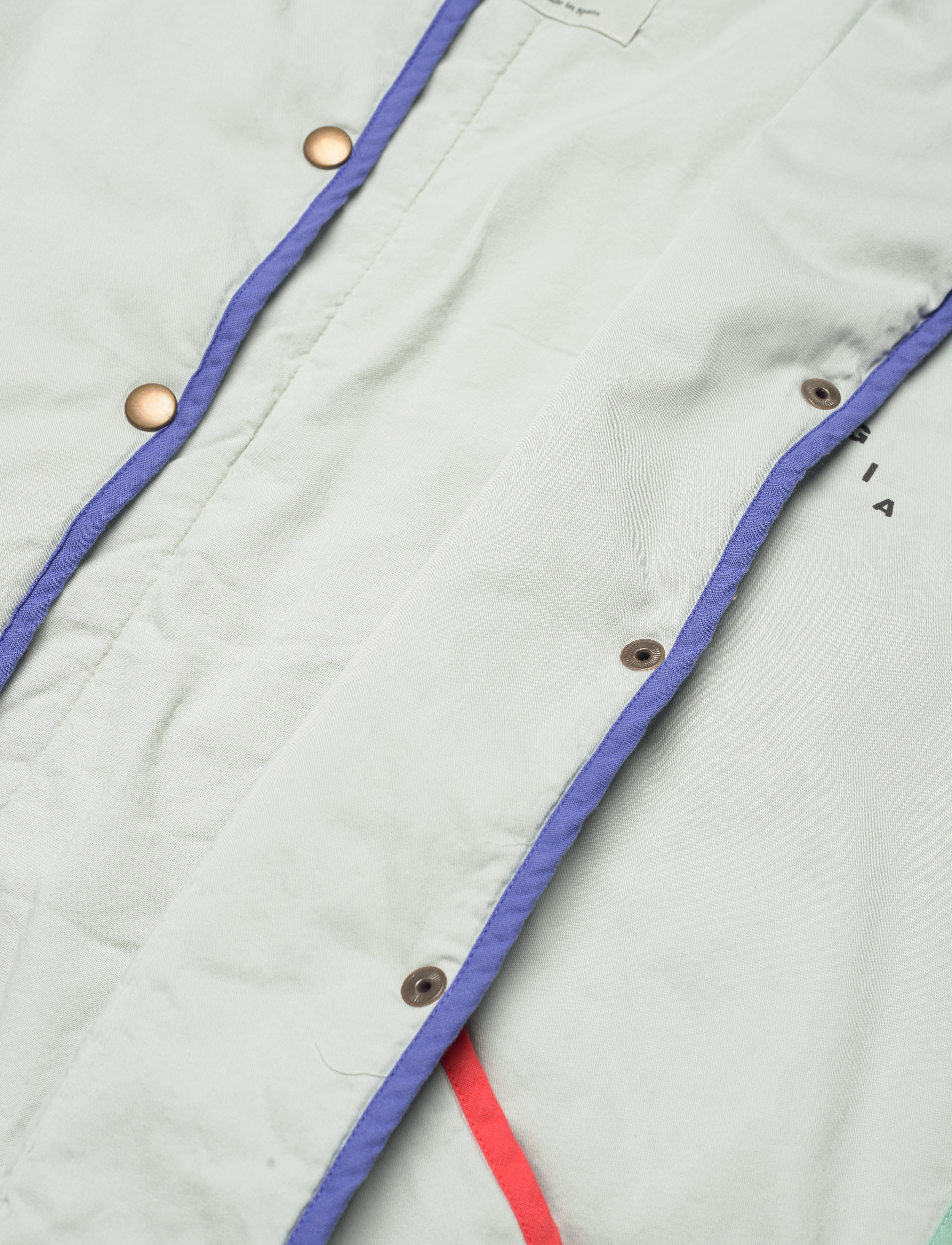 Bobo Choses - Color block quilted jacket - prussian blue - 4