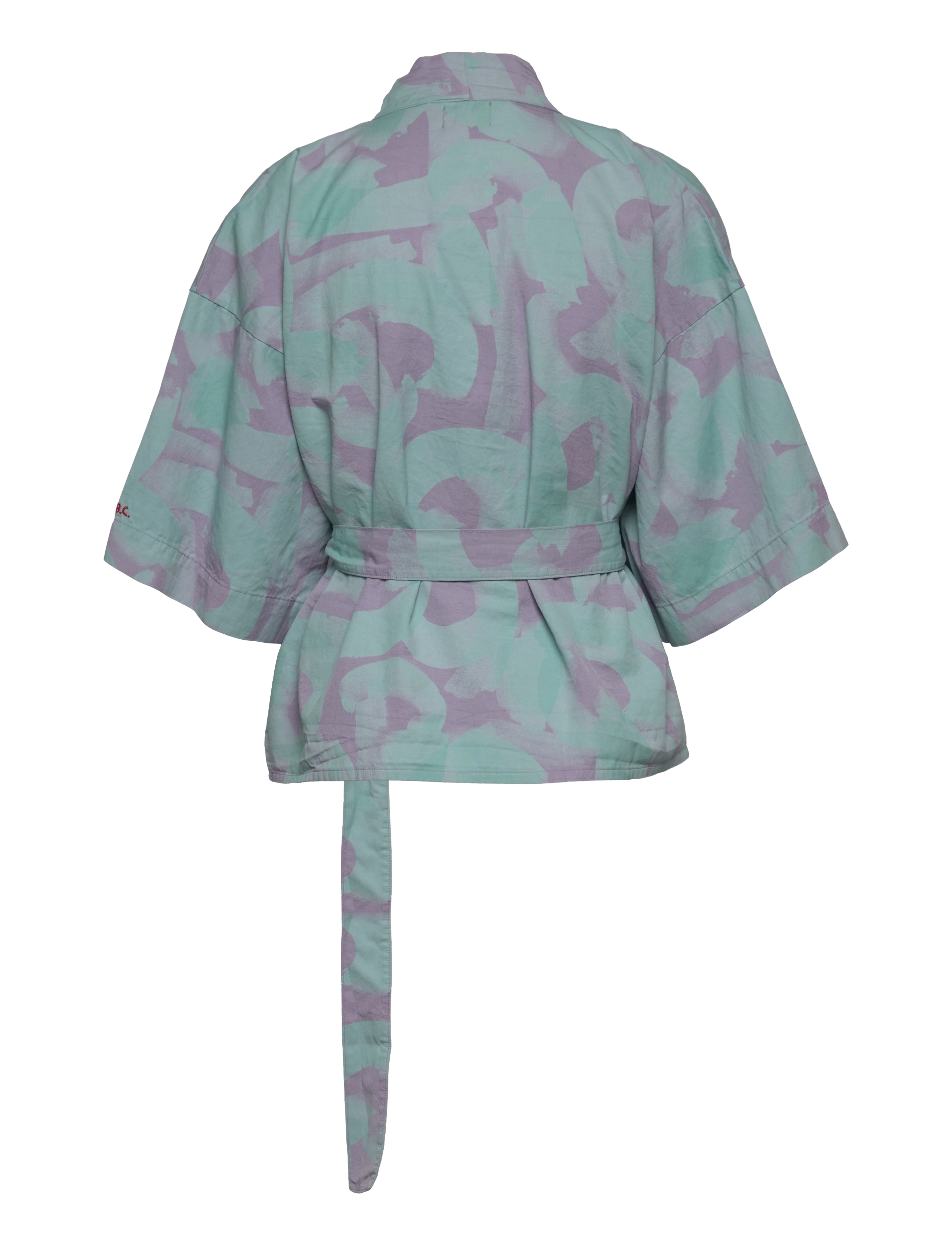 Bobo Choses - Brushstrokes wrap blouse - lavender - 1