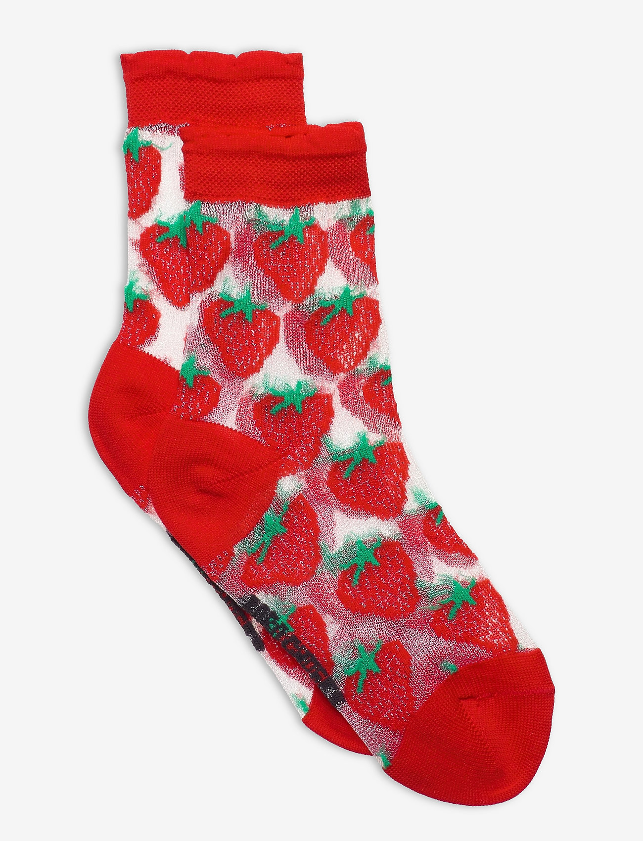 Strawberry transparent short socks