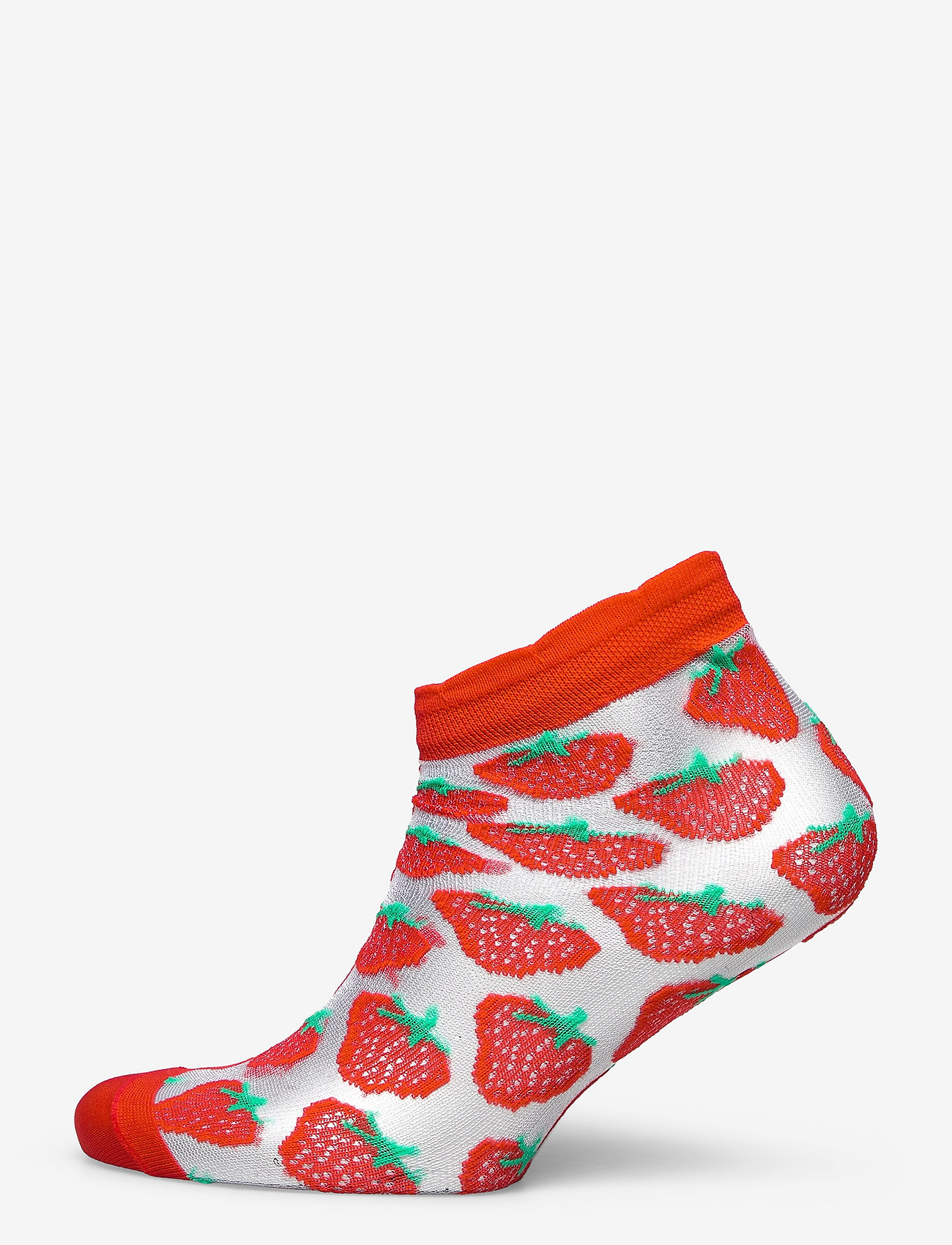 Bobo Choses - Strawberry transparent short socks - red - 0