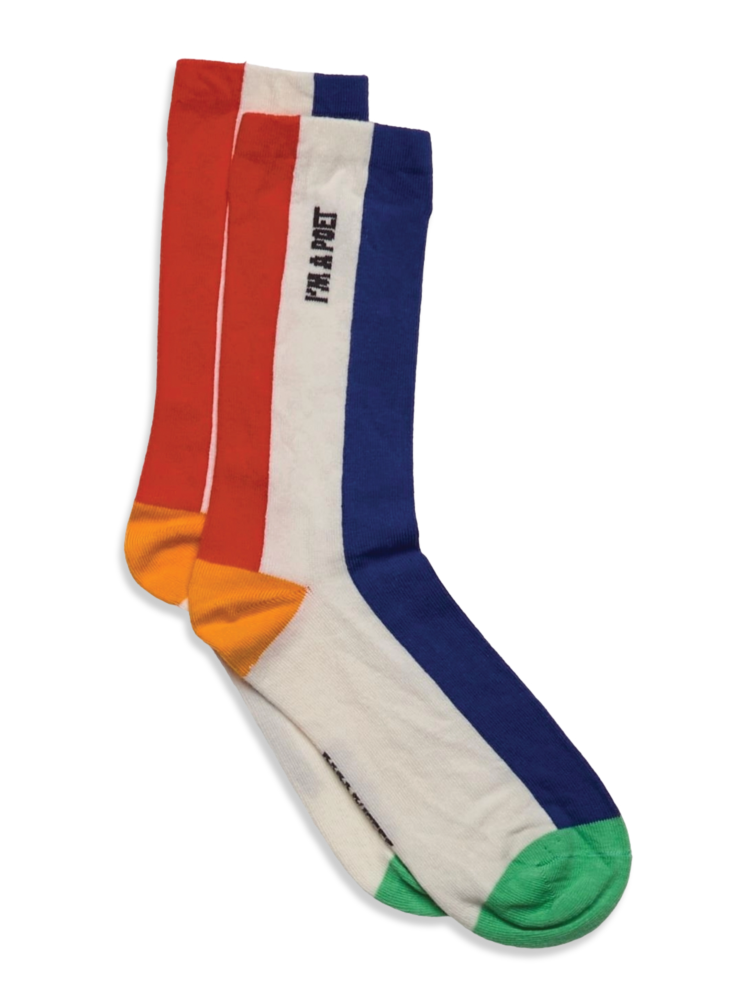 Color block long socks - MULTICOLOR