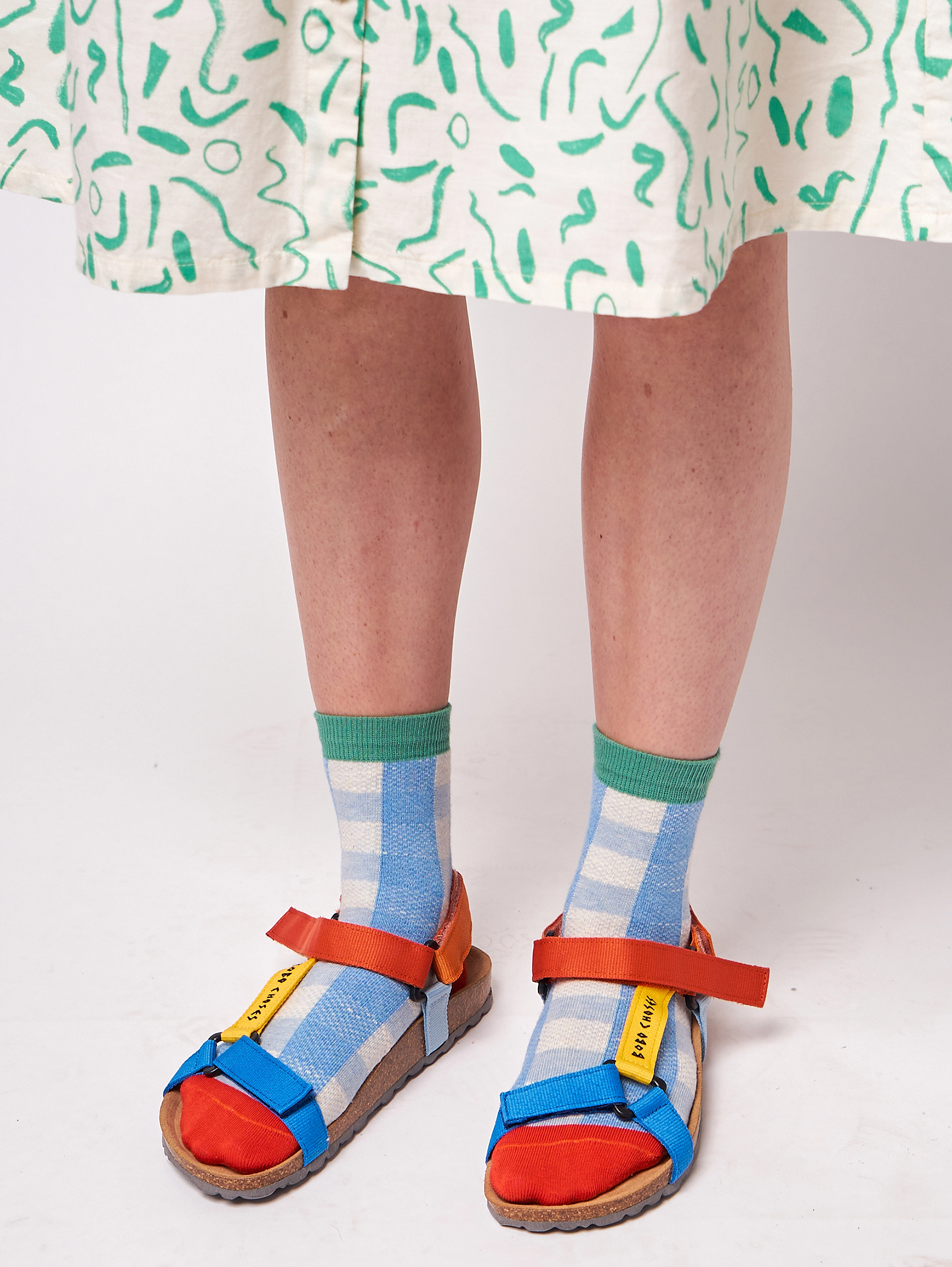 Bobo Choses - Checked 2-pack short socks - multicolor - 2