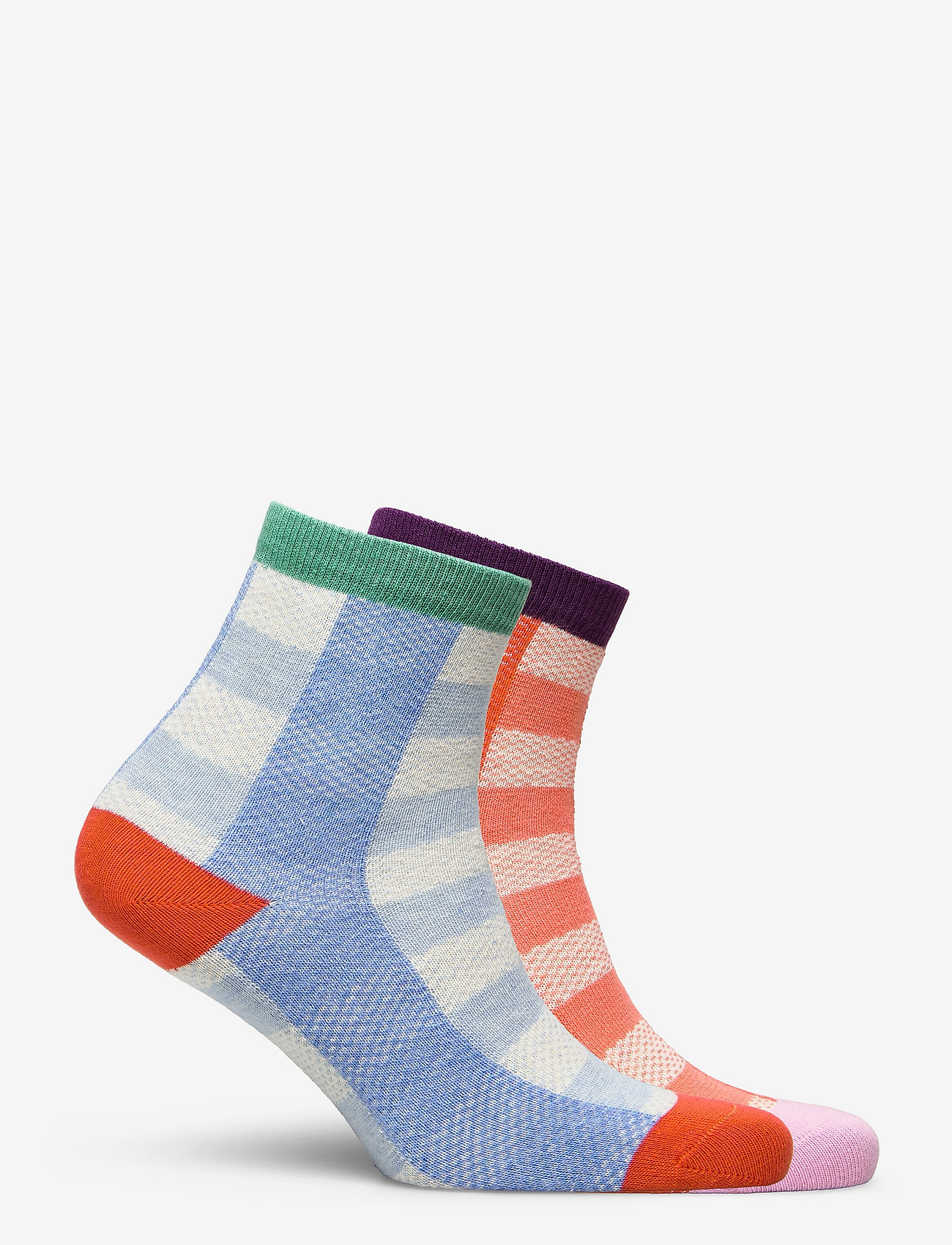 Bobo Choses - Checked 2-pack short socks - multicolor - 4