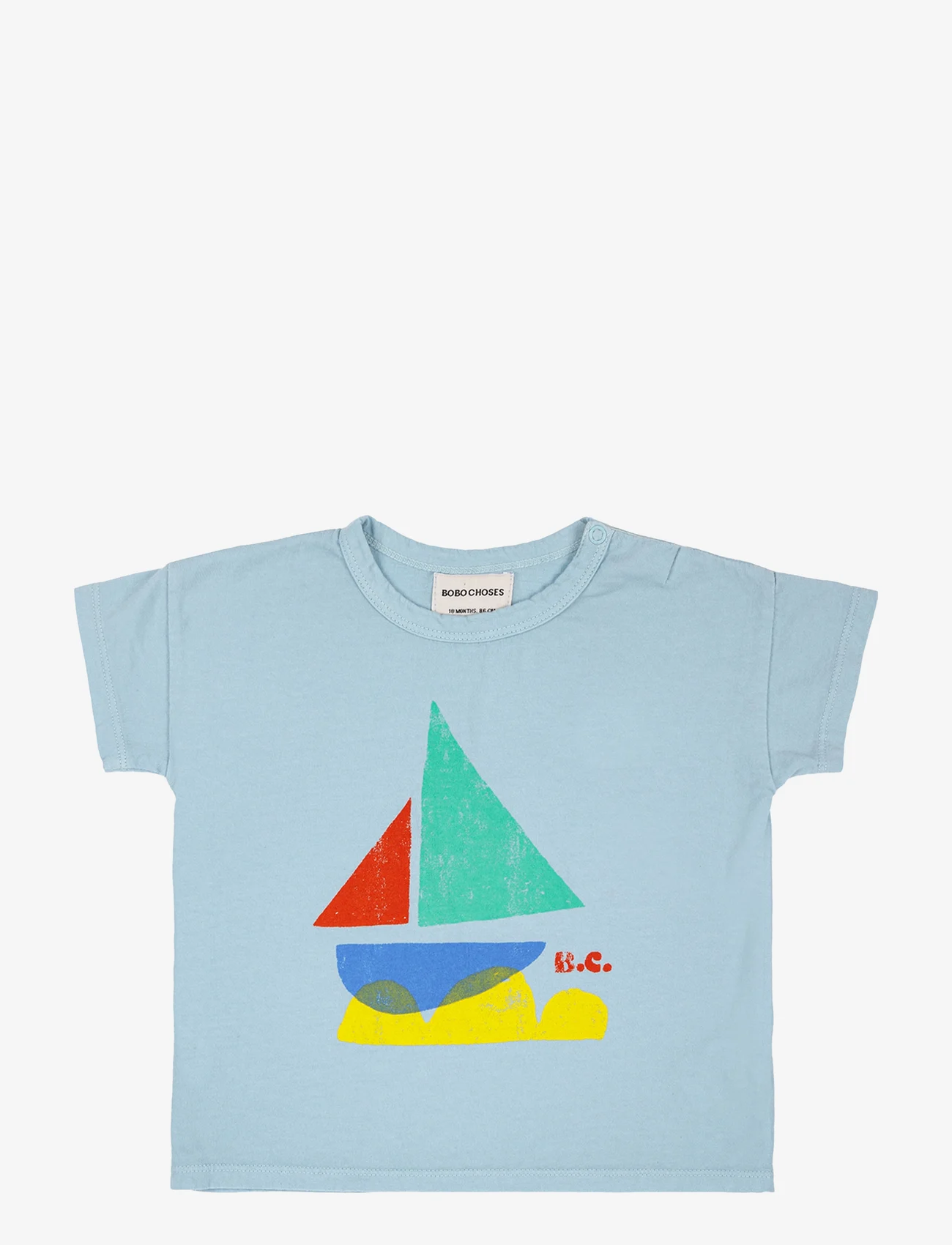 Bobo Choses - Multicor Sail Boat T-shirt - lyhythihaiset - blue - 0