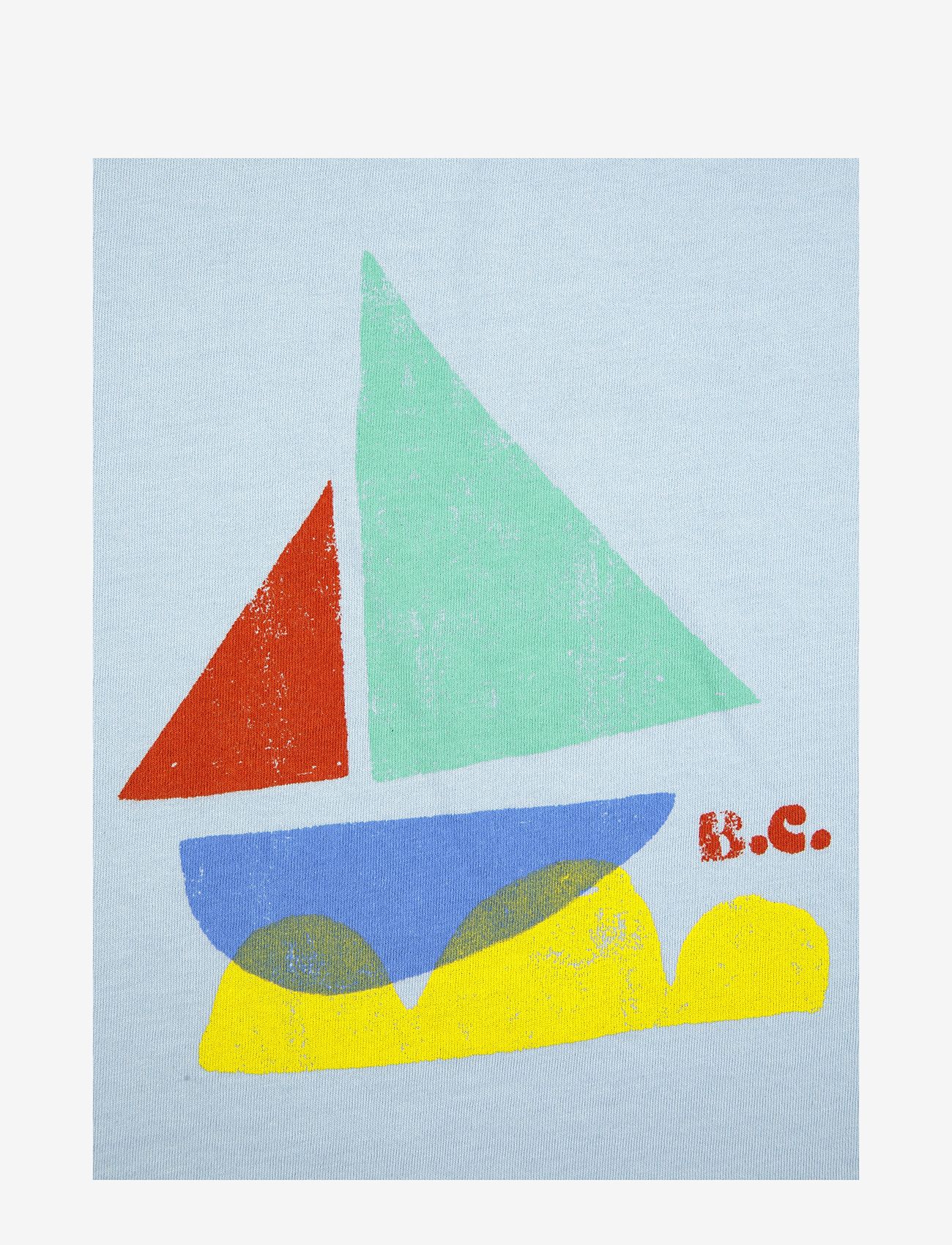 Bobo Choses - Multicor Sail Boat T-shirt - korte mouwen - blue - 1