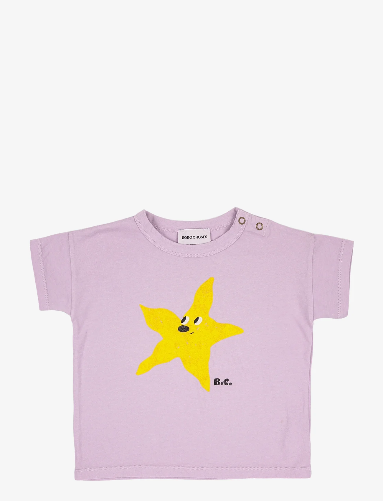 Bobo Choses - Starfish T-shirt - kurzärmelige - purple - 0