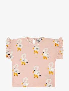 Pelican all over ruffle T-shirt, Bobo Choses