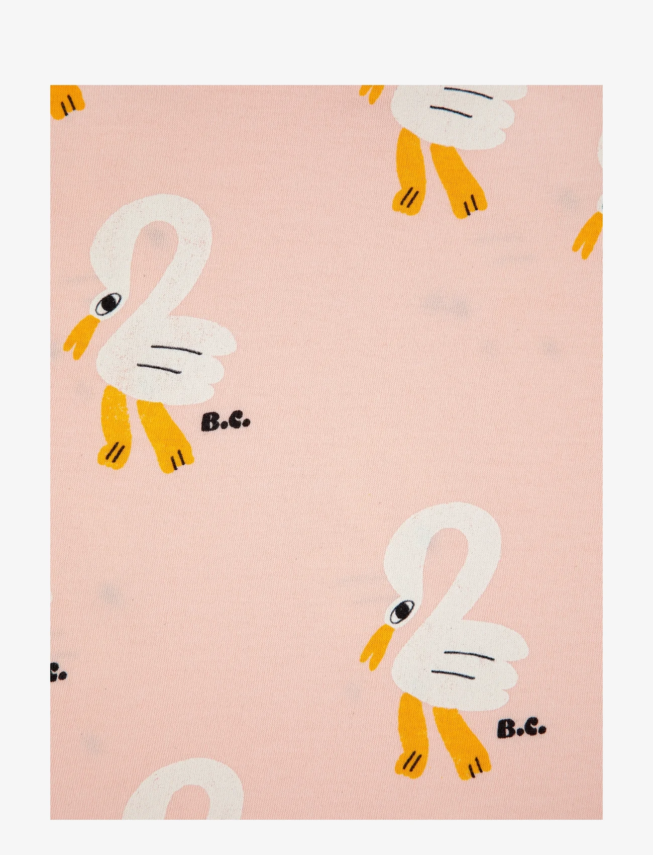 Bobo Choses - Pelican all over ruffle T-shirt - korte mouwen - pink - 1