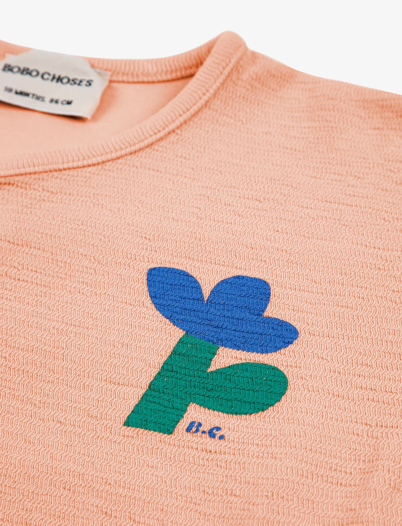 Bobo Choses - Sea Flower buttoned sweatshirt - pink - 1