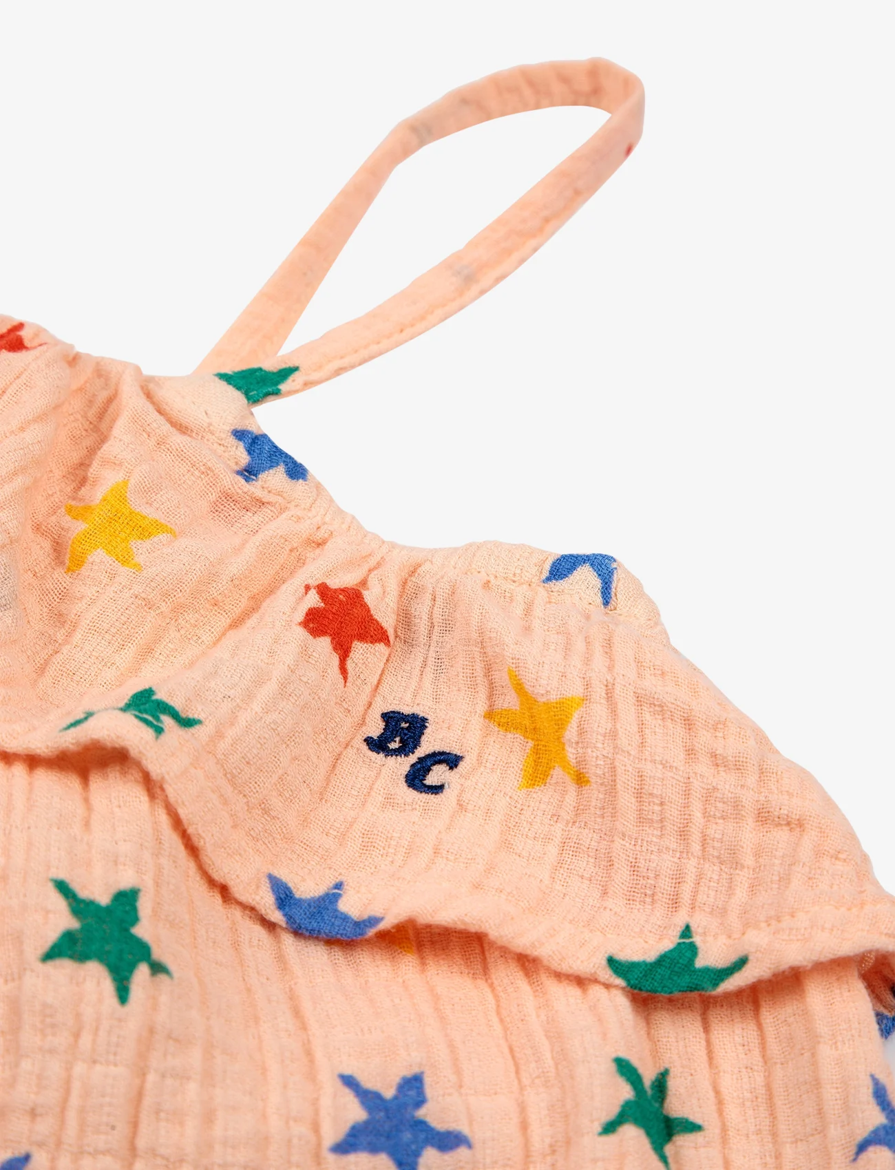 Bobo Choses - Multicolor Stars all over romper - zomerkoopjes - pink - 1