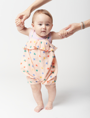 Bobo Choses - Multicolor Stars all over romper - zomerkoopjes - pink - 3