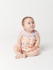 Bobo Choses - Multicolor Stars all over romper - zomerkoopjes - pink - 4