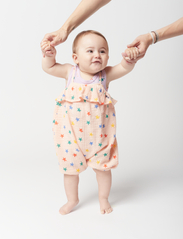 Bobo Choses - Multicolor Stars all over romper - zomerkoopjes - pink - 6