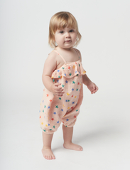 Bobo Choses - Multicolor Stars all over romper - zomerkoopjes - pink - 7