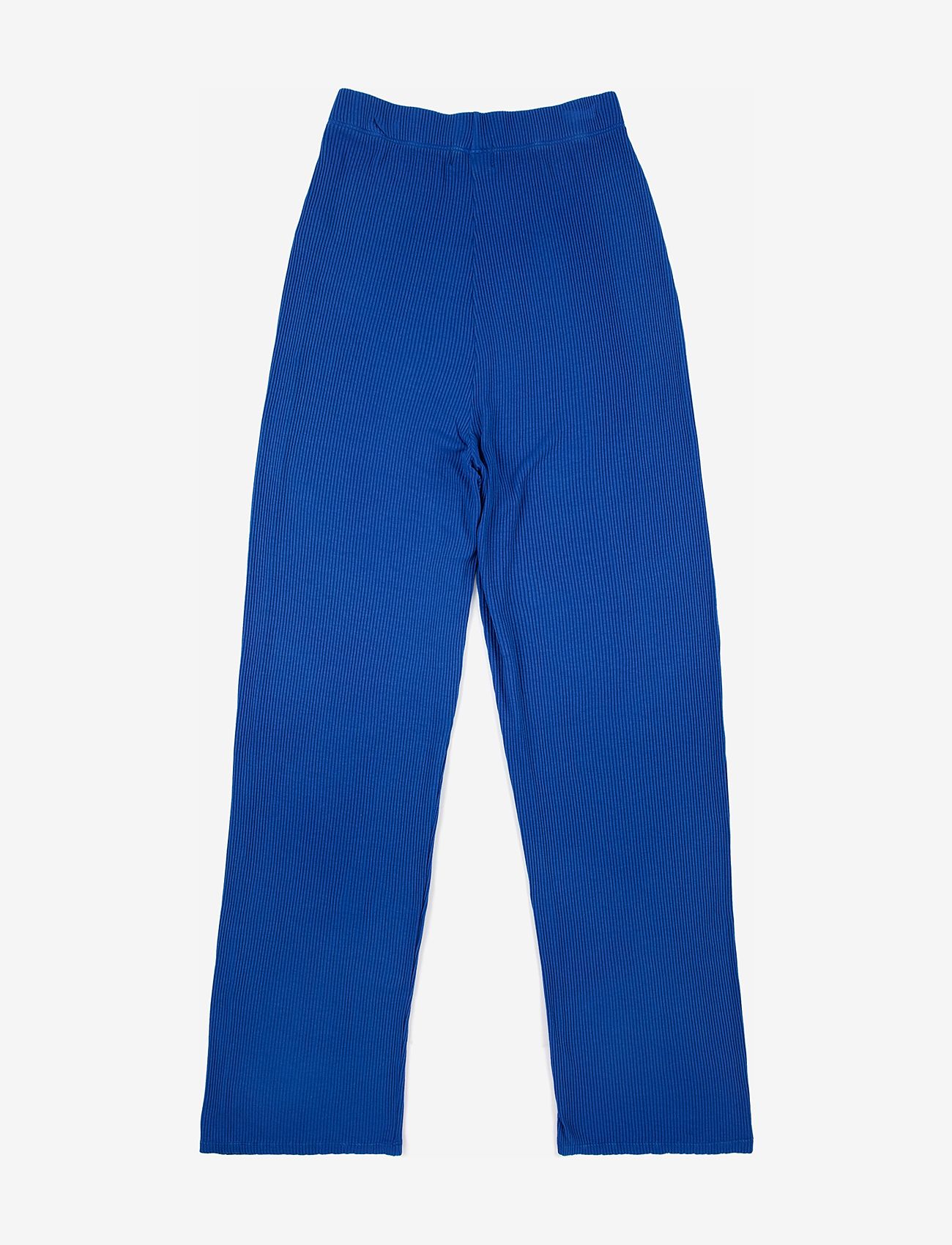 Bobo Choses - Rib Jersey Pant - straight leg trousers - blue - 1